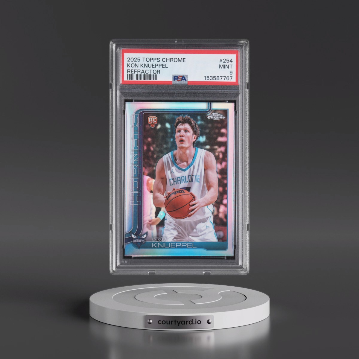 2025 Topps Chrome #254 Kon Knueppel - Refractor (PSA 9 MINT)