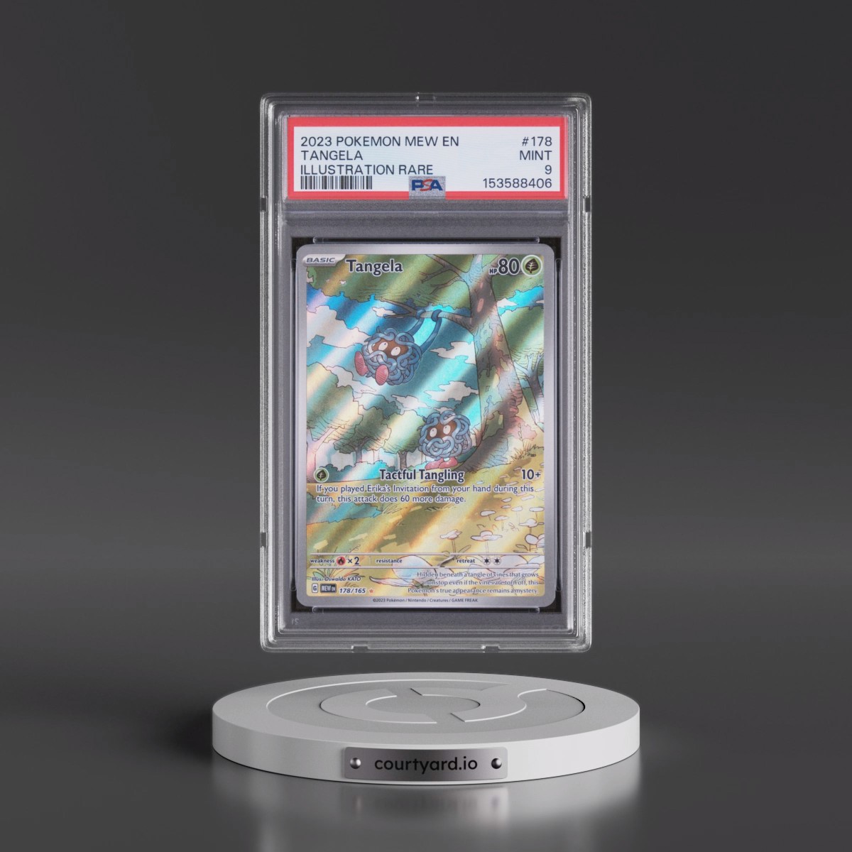 2023 Pokémon Mew EN-151 #178 Tangela - Illustration Rare (PSA 9 MINT)