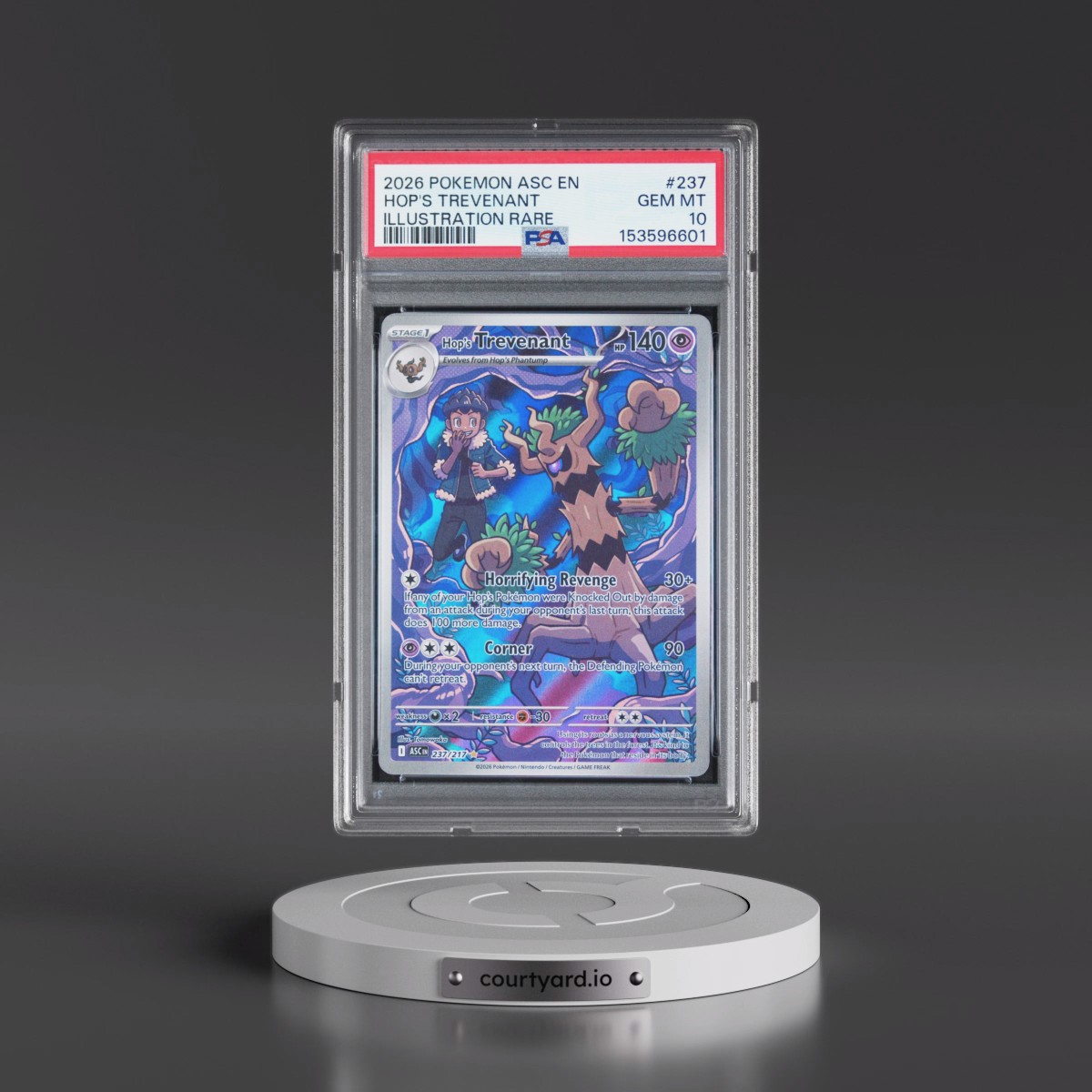2026 Pokémon Asc EN-Ascended Heroes #237 Hop's Trevenant - Illustration Rare (PSA 10 GEM MINT)