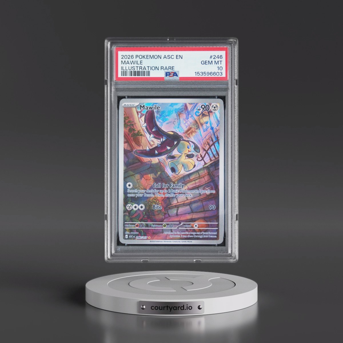 2026 Pokémon Asc EN-Ascended Heroes #246 Mawile - Illustration Rare (PSA 10 GEM MINT)