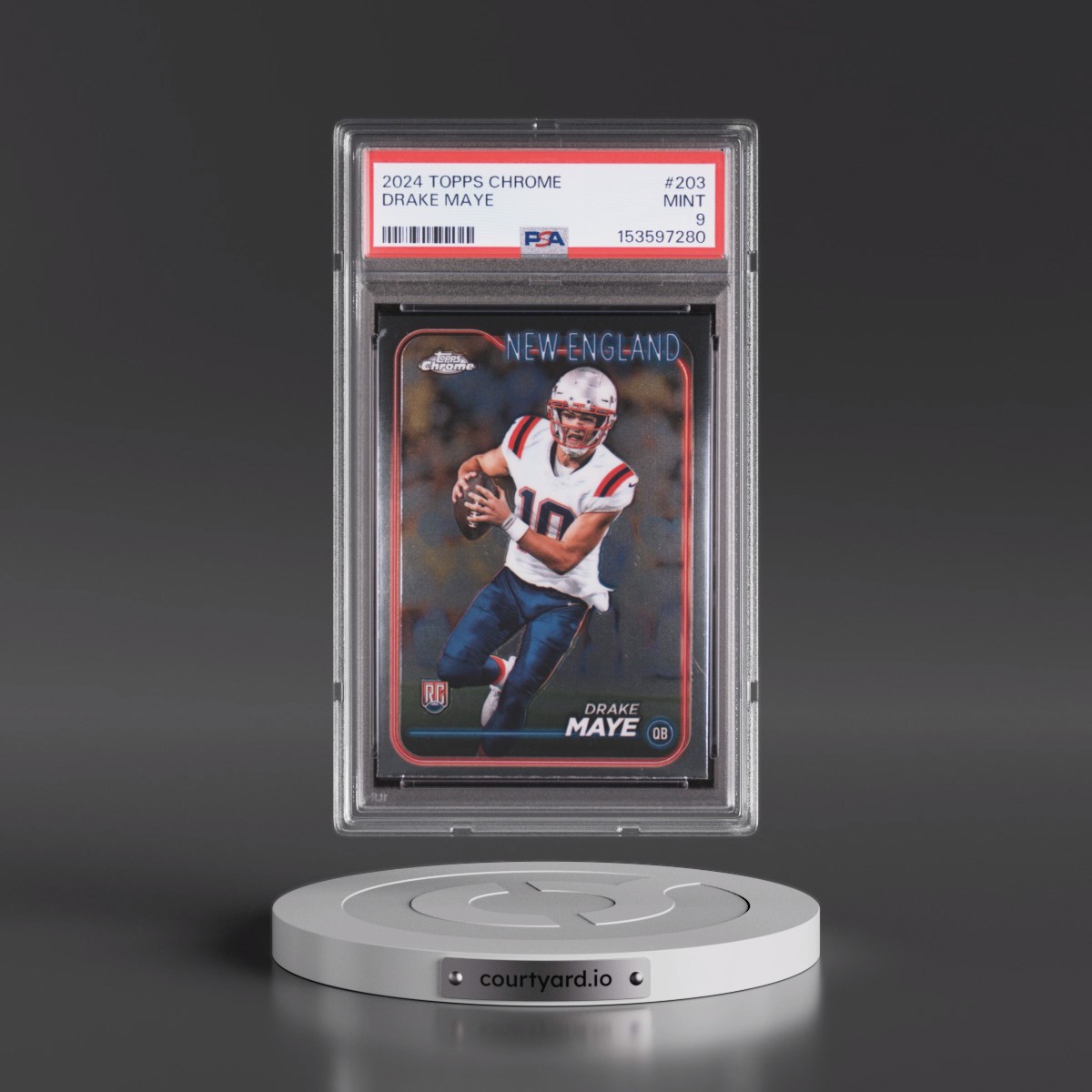 2024 Topps Chrome #203 Drake Maye (PSA 9 MINT)