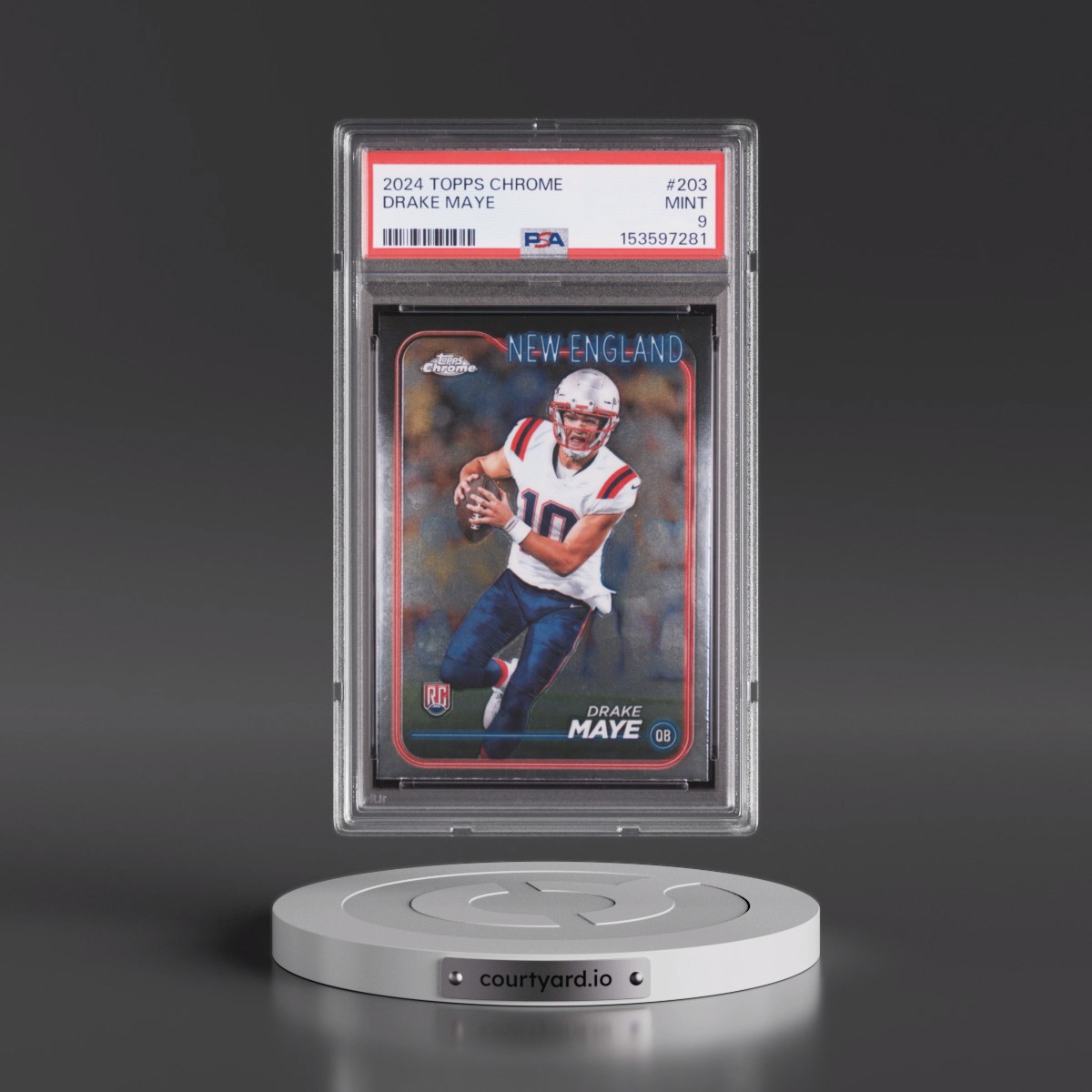 2024 Topps Chrome #203 Drake Maye (PSA 9 MINT)