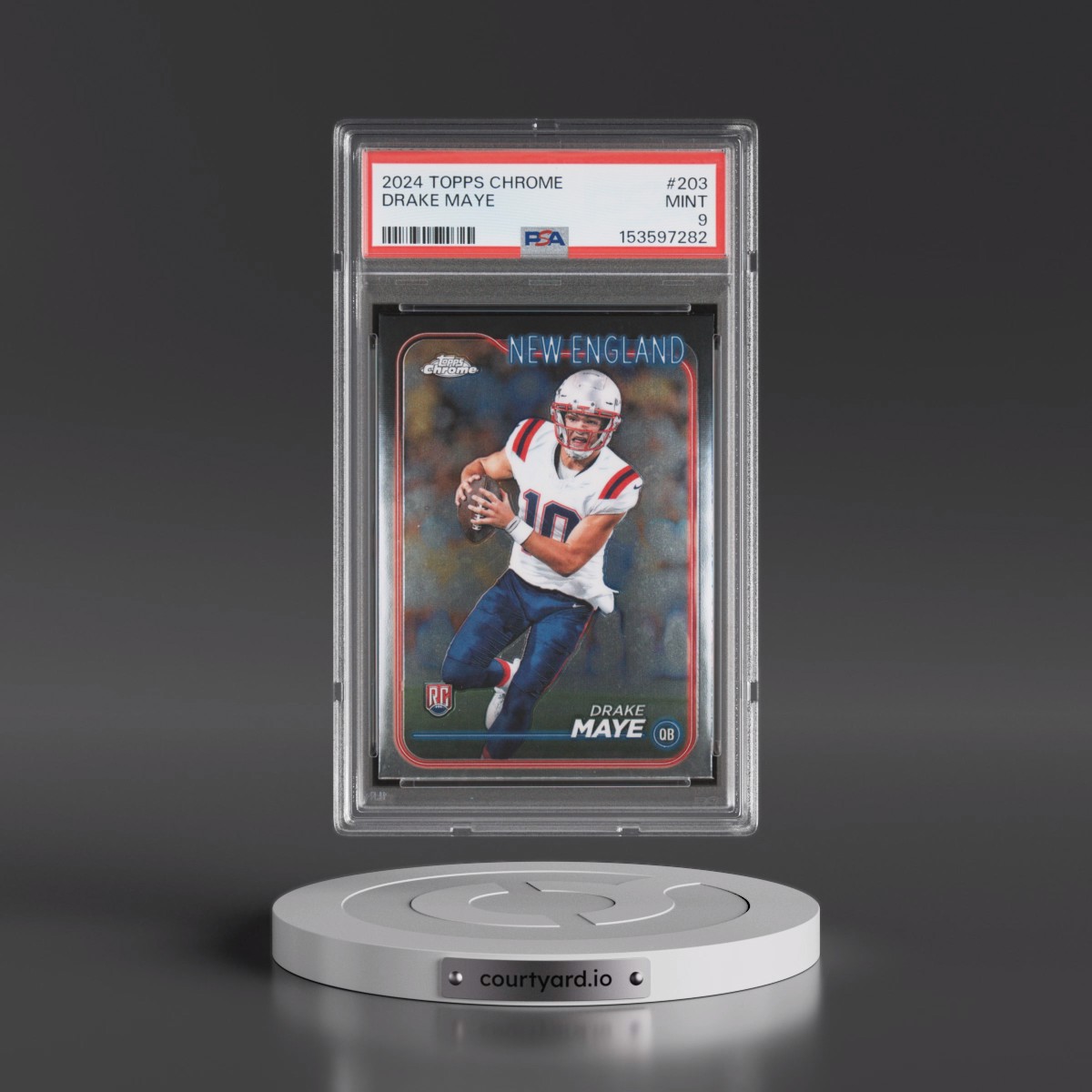 2024 Topps Chrome #203 Drake Maye (PSA 9 MINT)