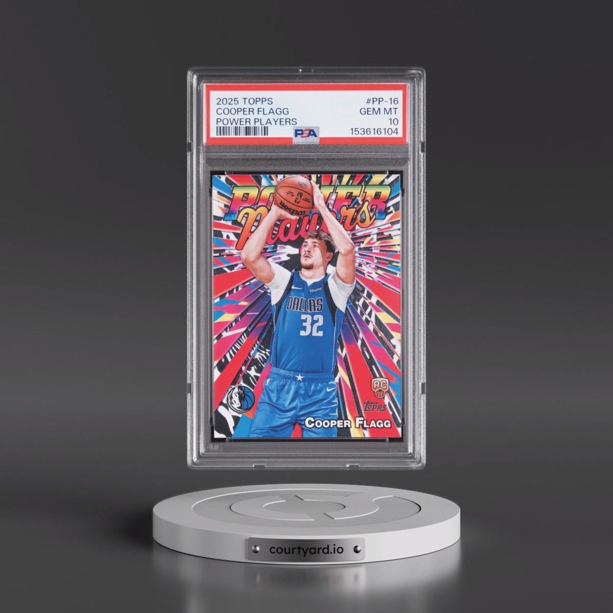 2025 Topps Power Players #PP-16 Cooper Flagg (PSA 10 GEM MINT)