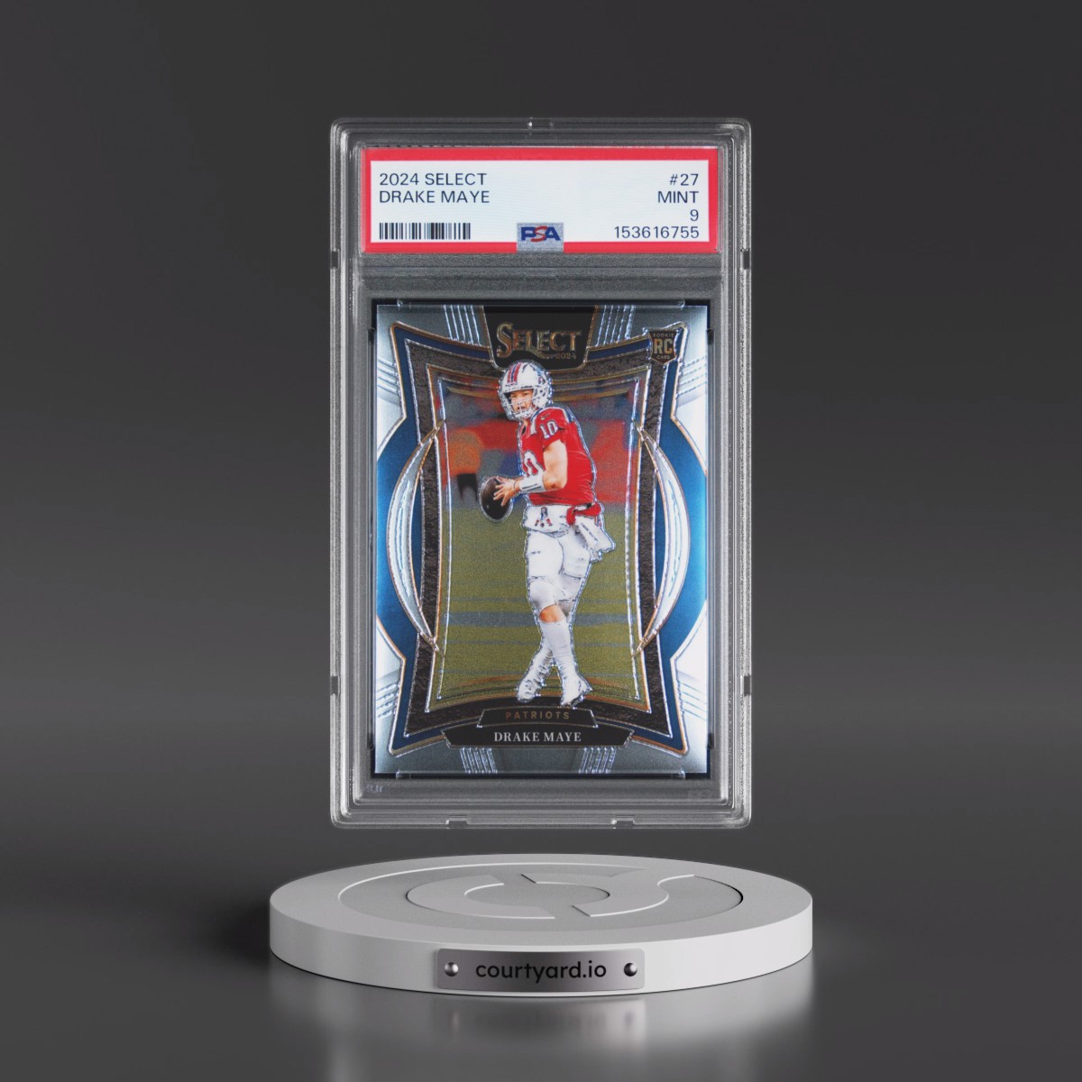 2024 Panini Select #27 Drake Maye (PSA 9 MINT)
