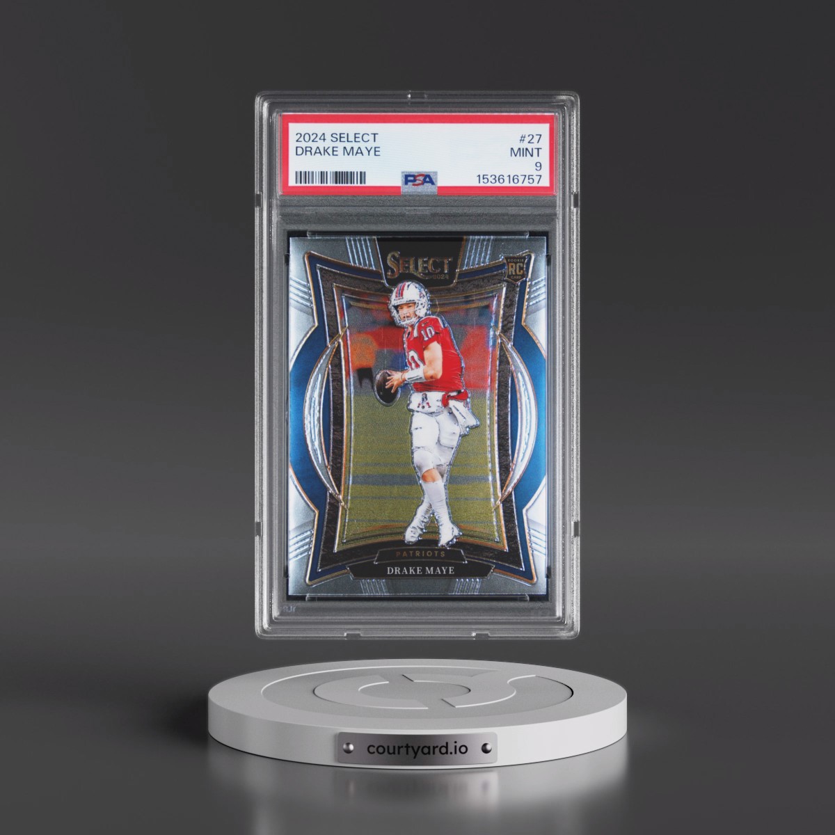 2024 Panini Select #27 Drake Maye (PSA 9 MINT)
