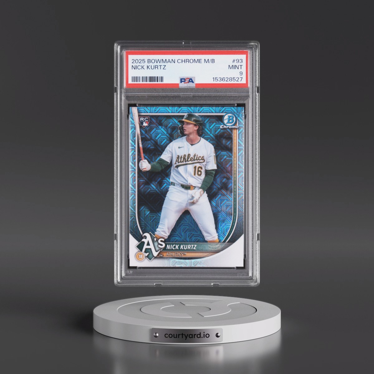 2025 Bowman Chrome Mega Box #93 Nick Kurtz (PSA 9 MINT)