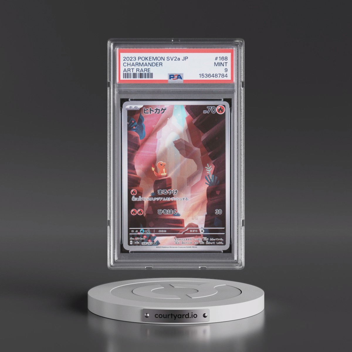 2023 Pokémon Sv2a-Pokémon 151 #168 Charmander - Art Rare (PSA 9 MINT)