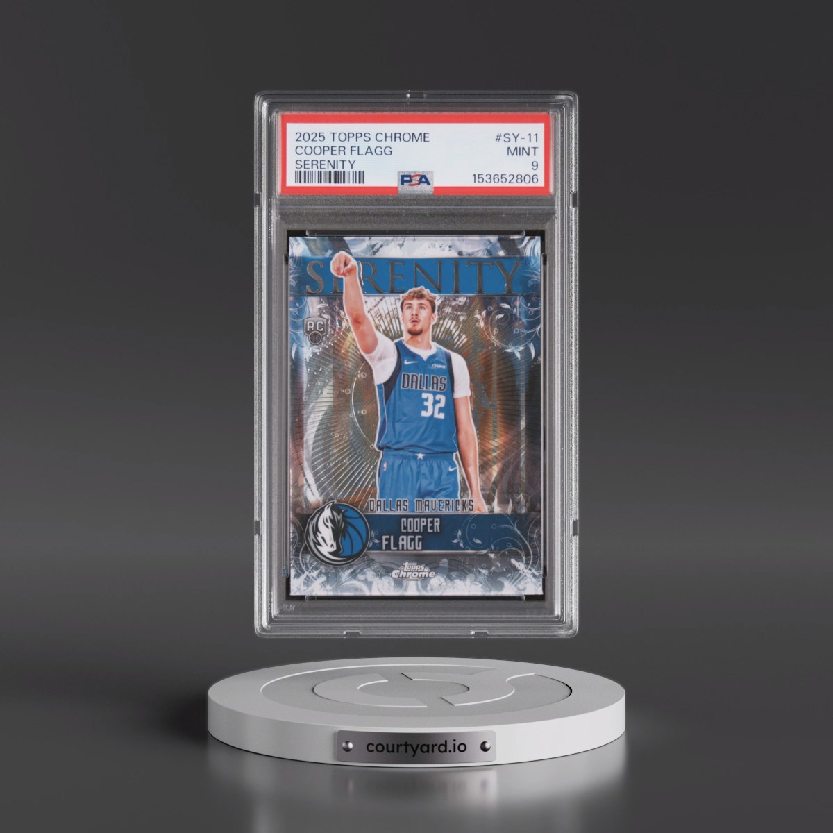 2025 Topps Chrome Serenity #SY-11 Cooper Flagg (PSA 9 MINT)