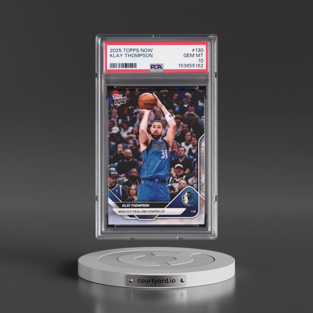 2025 Topps Now #130 Klay Thompson (PSA 10 GEM MINT)