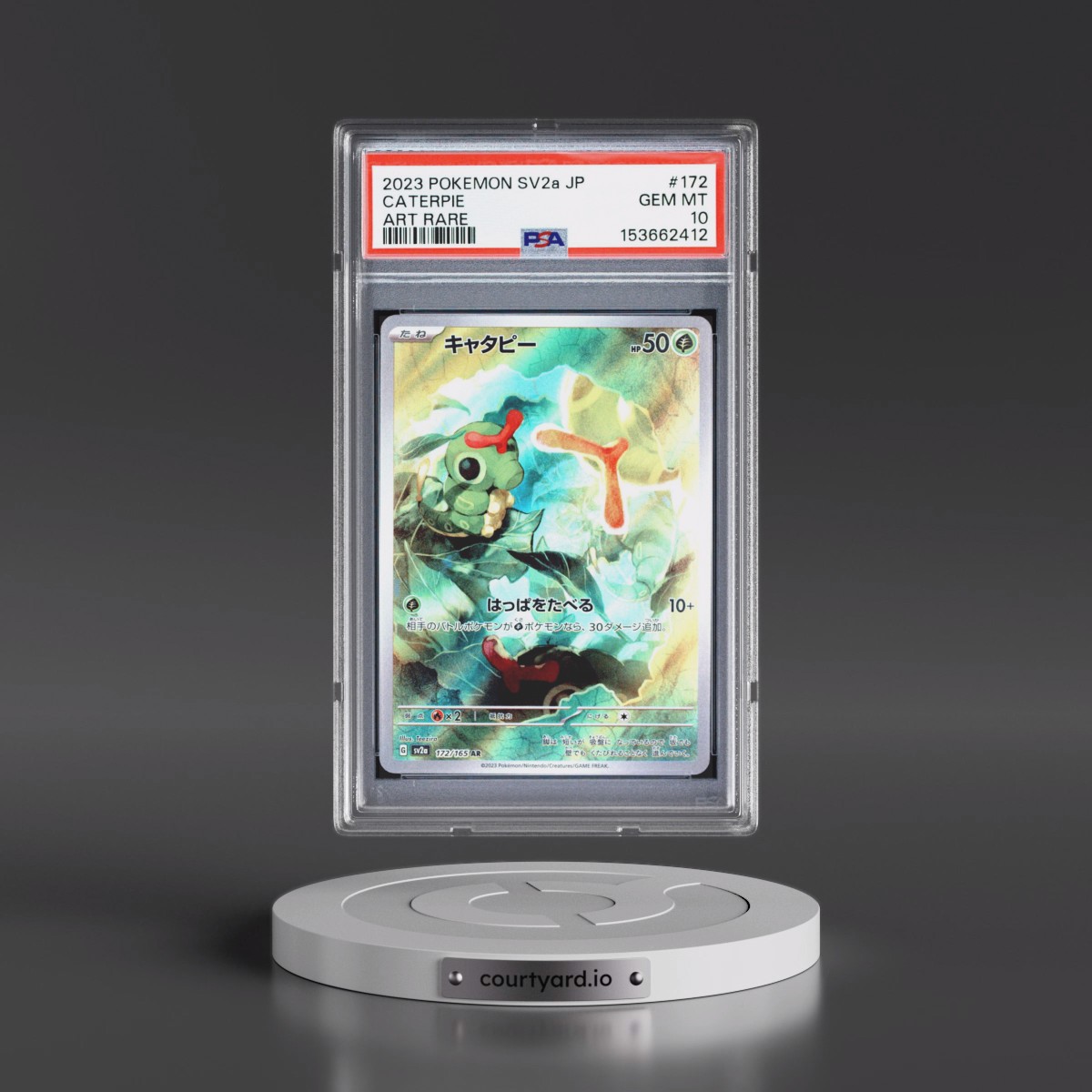 2023 Pokémon Sv2a-Pokémon Card 151 #172 Caterpie - Art Rare (PSA 10 GEM MINT)