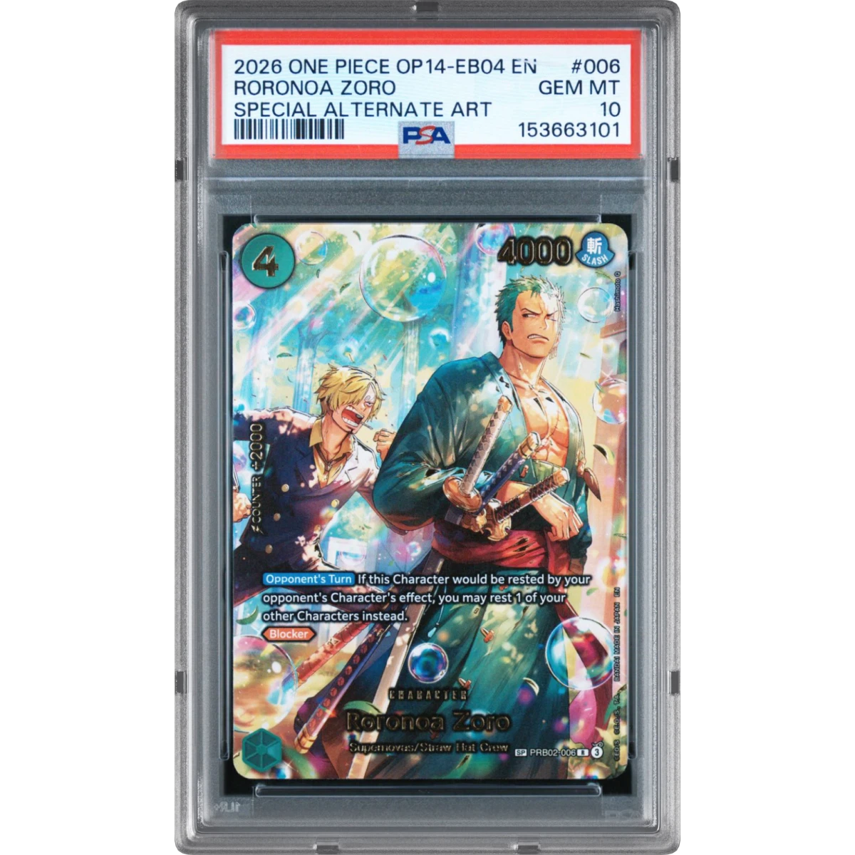 Roronoa Zoro card artwork