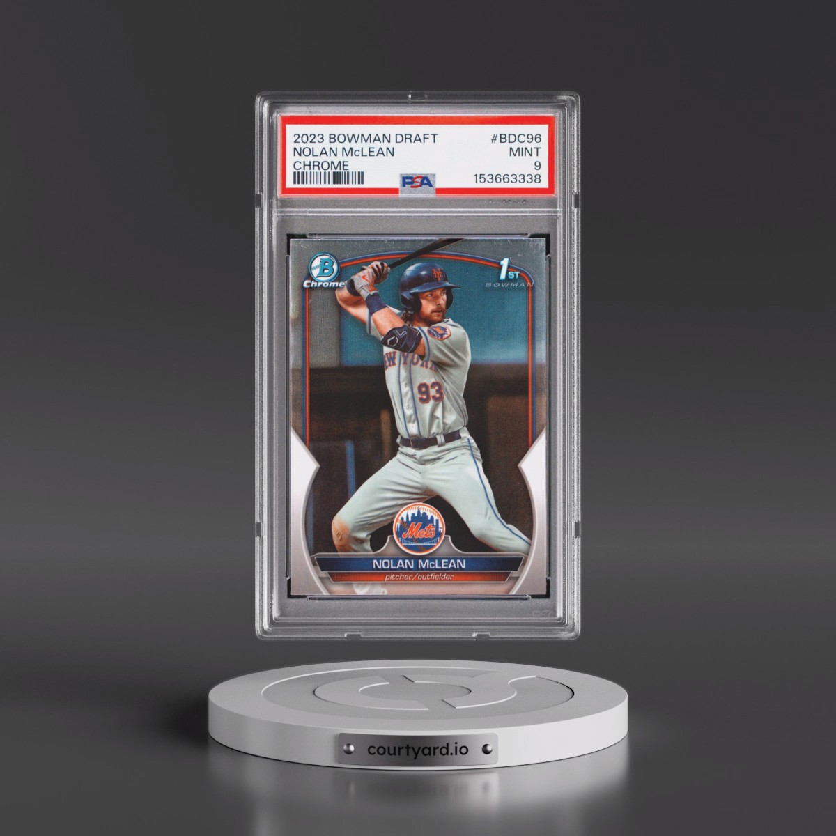 2023 Bowman Draft #BDC96 Nolan McLean - Chrome (PSA 9 MINT)