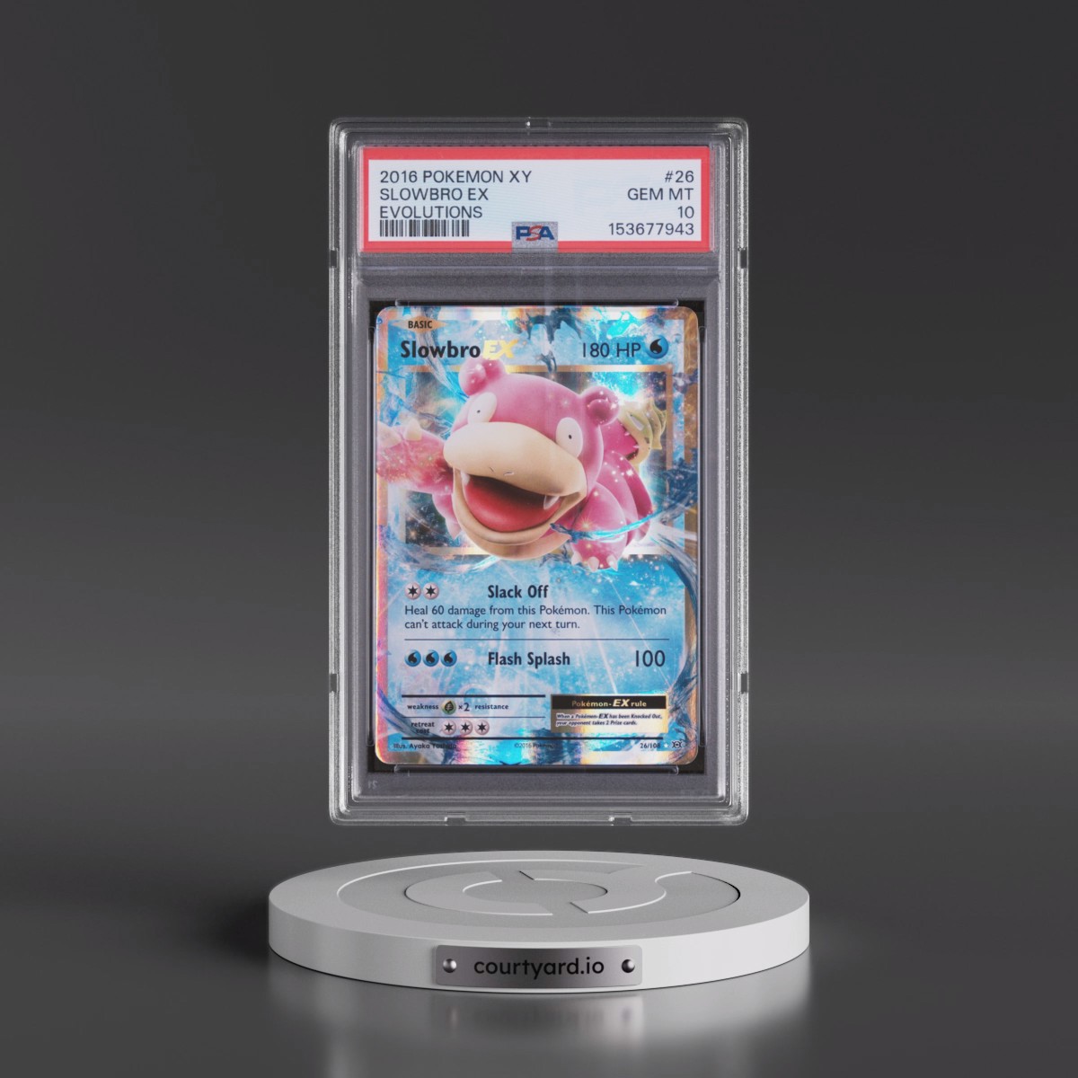 2016 Pokémon XY Evolutions #26 Slowbro EX - Holo (PSA 10 GEM MINT)