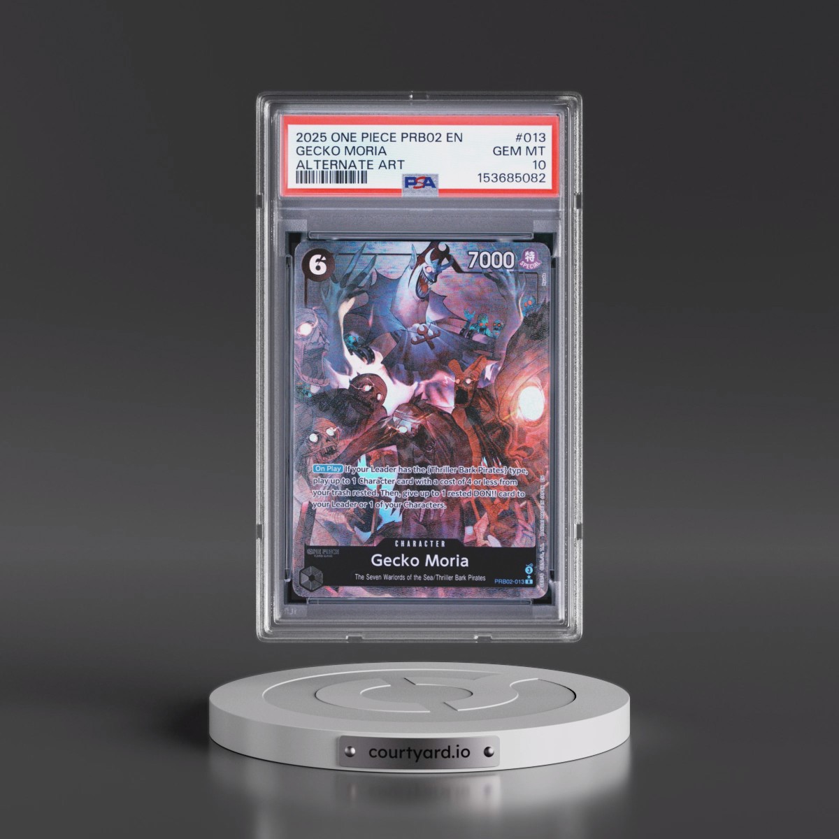 2025 One Piece PRB02-Premium Booster -One Piece Card the Best- Vol.2 #013 Gecko Moria - Alternate Art (PSA 10 GEM MINT)