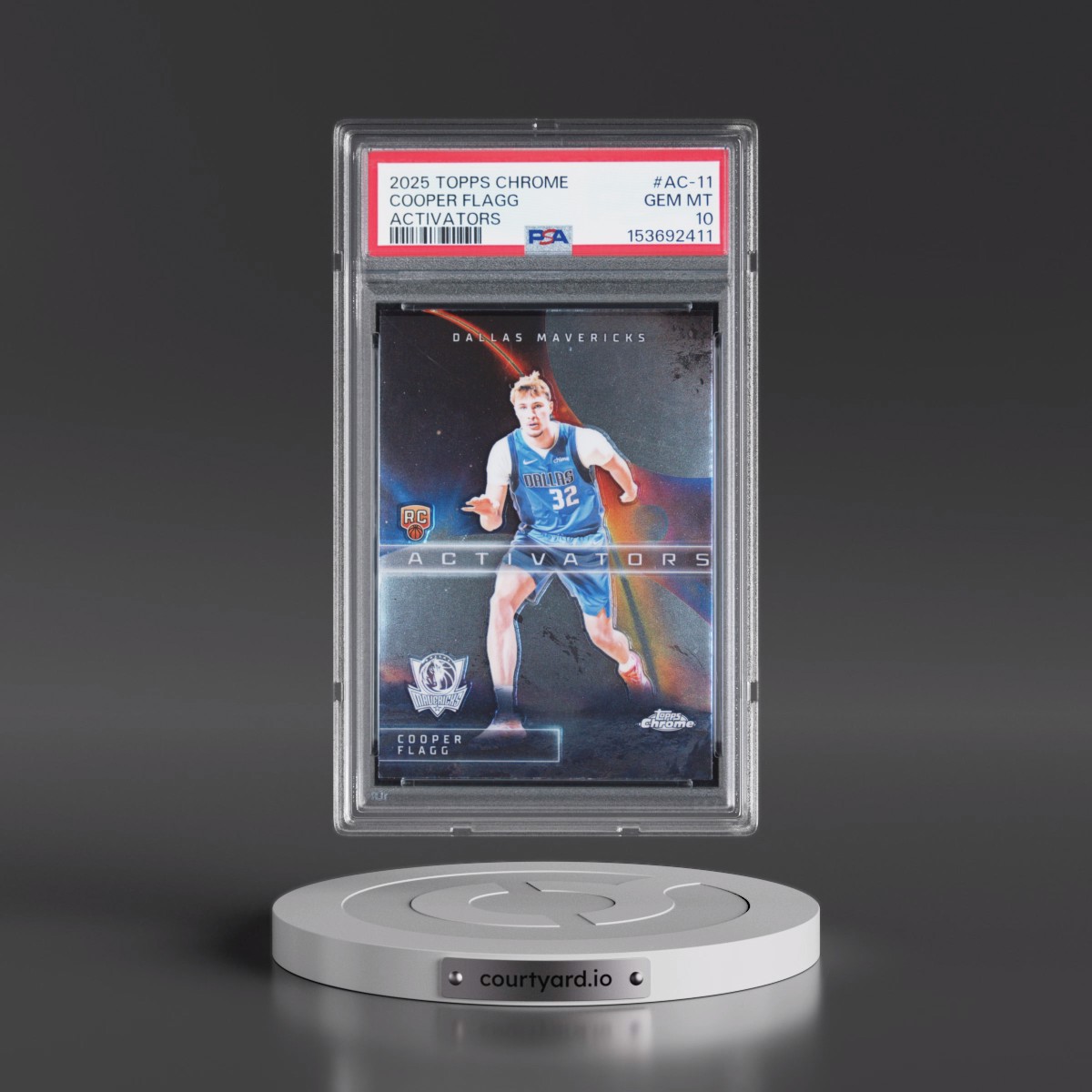 2025 Topps Chrome Activators #AC-11 Cooper Flagg (PSA 10 GEM MINT)