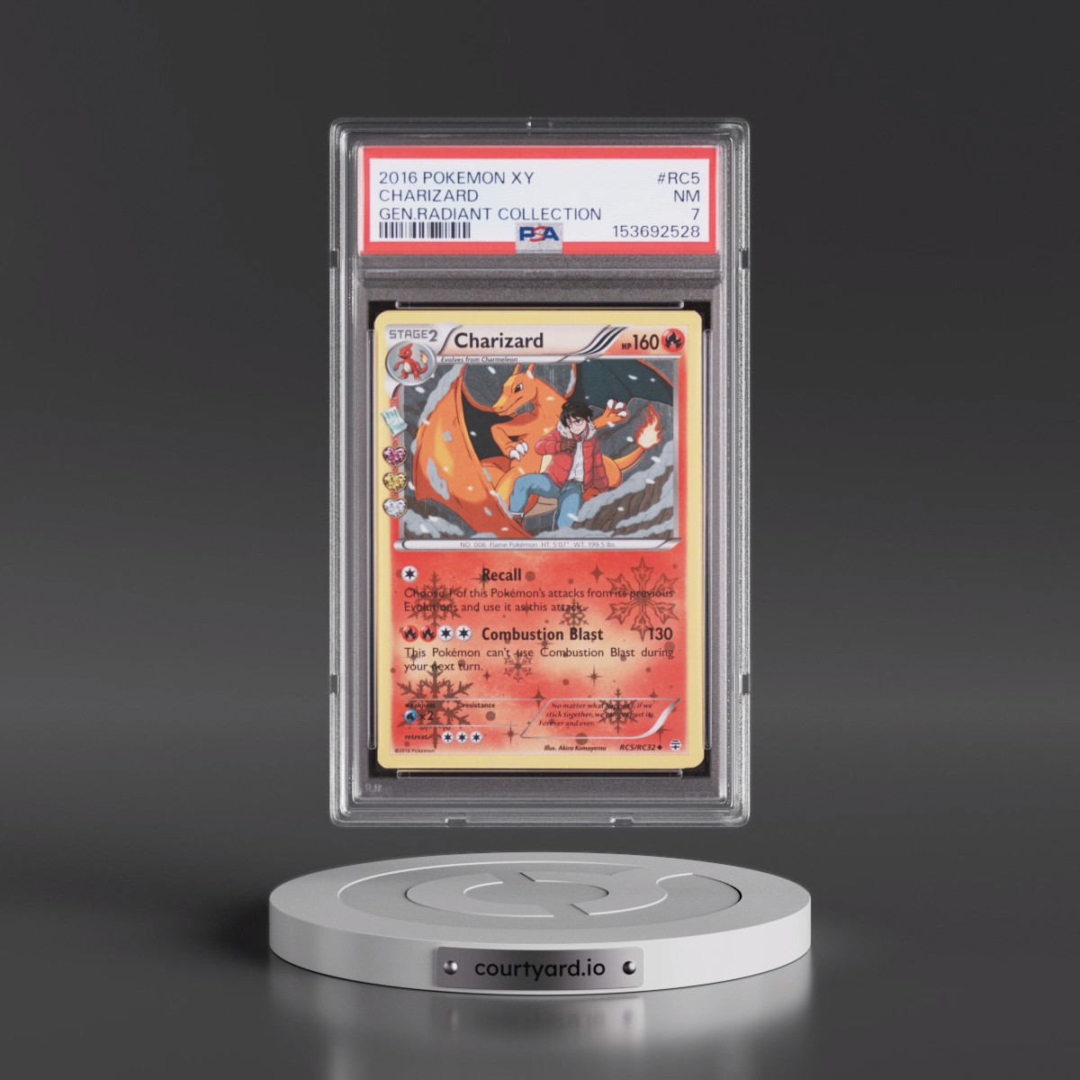 2016 Pokémon XY Generations Radiant Collection #RC5 Charizard (PSA 7 NM)