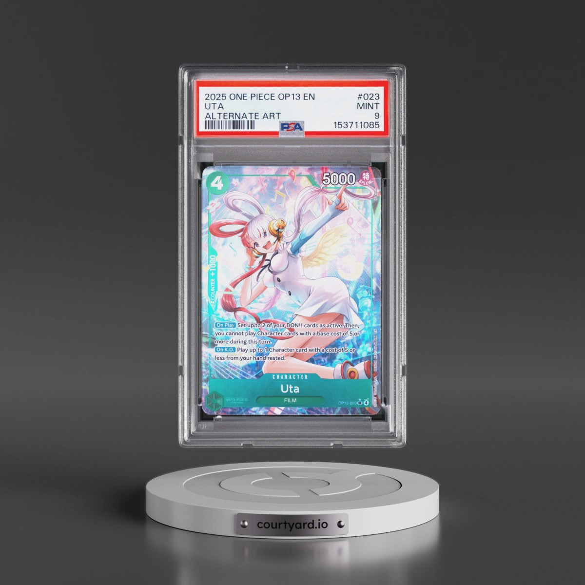 2025 One Piece OP13-Carrying on His Will Uta - Alternate Art #023 PSA 9