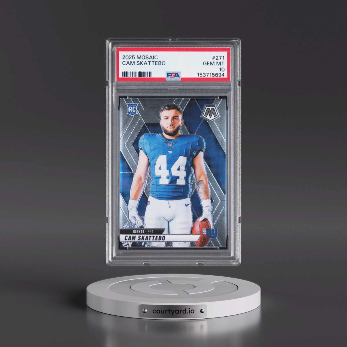 2025 Panini Mosaic #271 Cam Skattebo (PSA 10 GEM MINT)