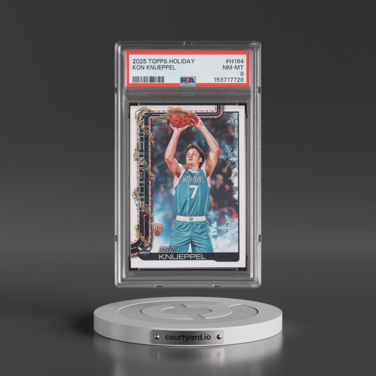 2025 Topps Holiday #H164 Kon Knueppel (PSA 8 NM-MT)
