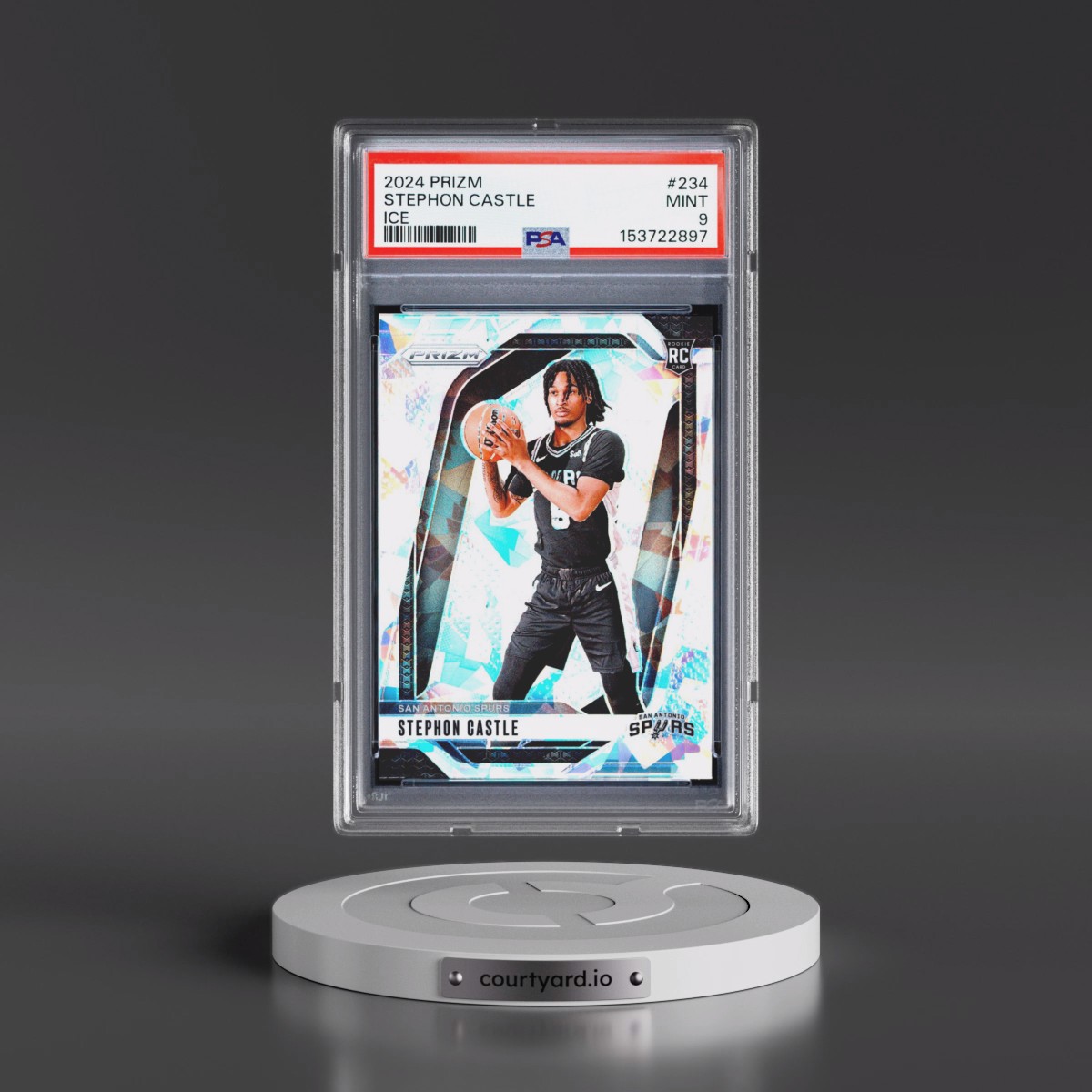 2024 Panini Prizm #234 Stephon Castle - Ice (PSA 9 MINT)