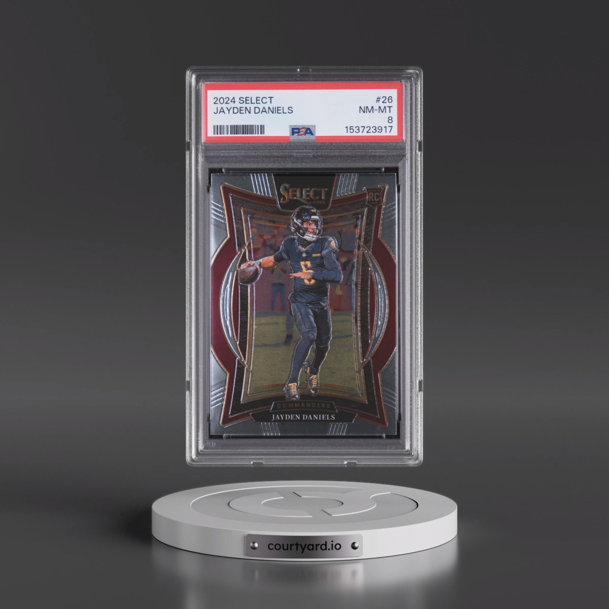 2024 Panini Select #26 Jayden Daniels (PSA 8 NM-MT)