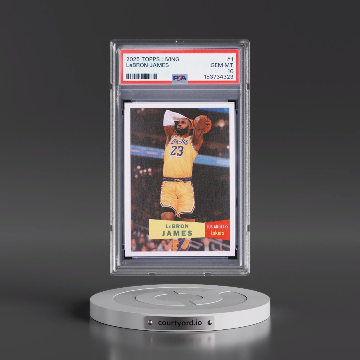 2025 Topps Living #1 LeBron James (PSA 10 GEM MINT)