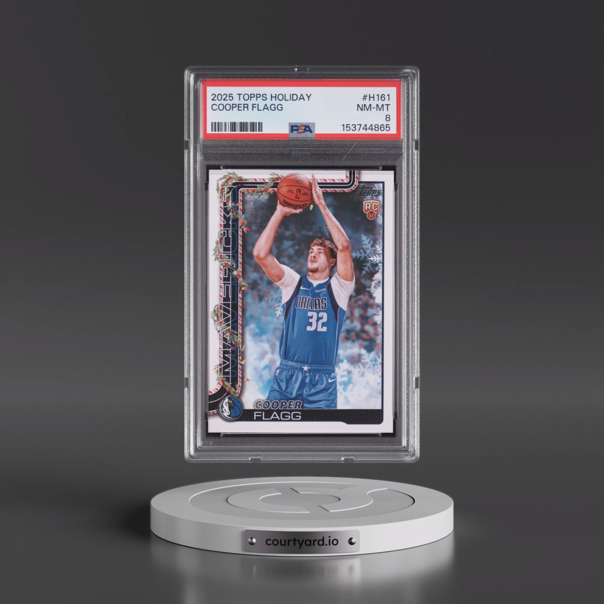 2025 Topps Holiday #H161 Cooper Flagg (PSA 8 NM-MT)