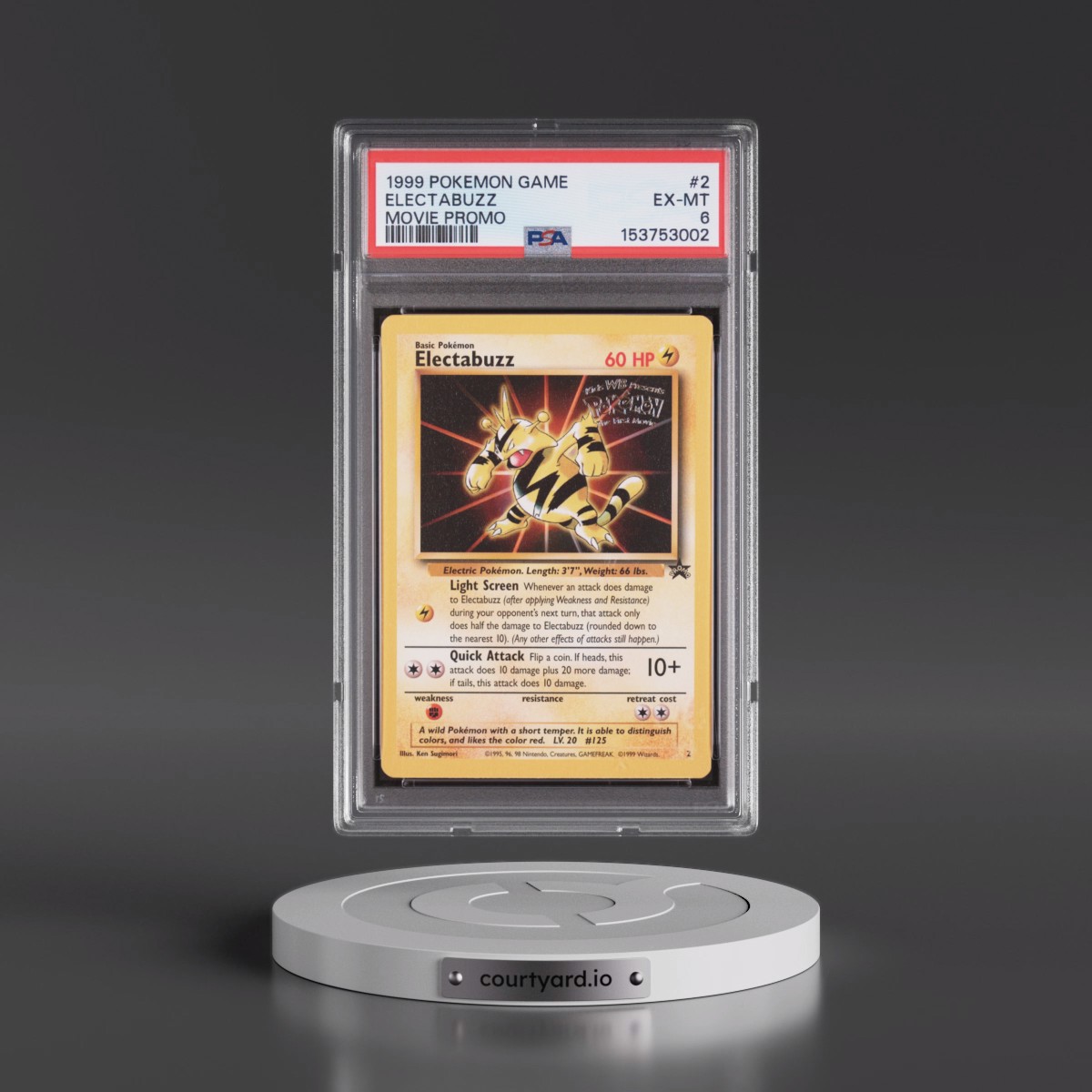 1999 Pokémon Game Movie #2 Electabuzz - Movie Promo (PSA 6 EX-MT)