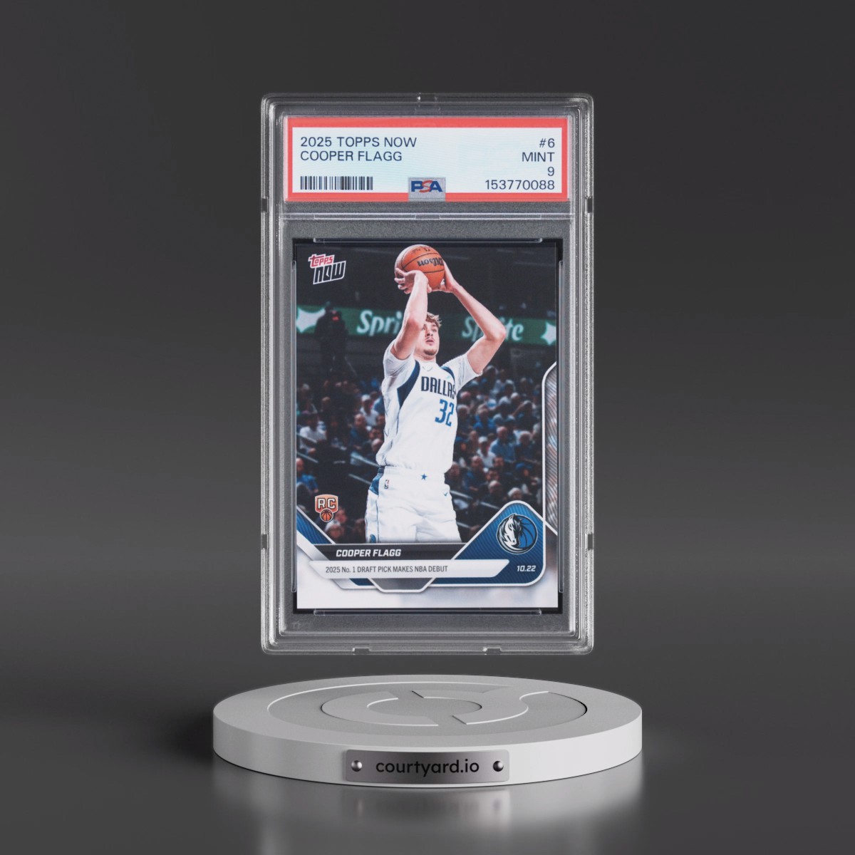 2025 Topps Now #6 Cooper Flagg (PSA 9 MINT)