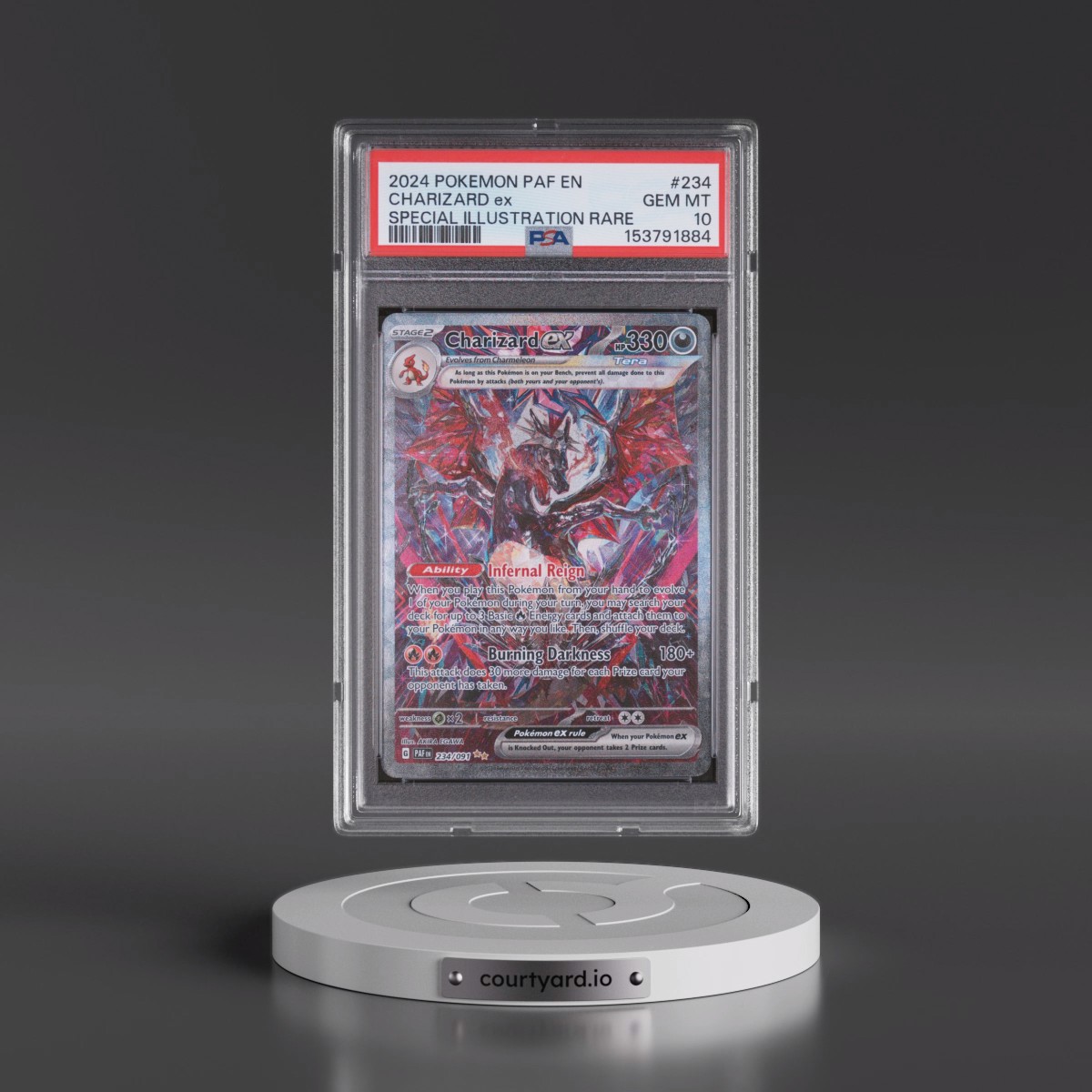 2024 Pokémon Paf EN-Paldean Fates #234 Charizard EX - Holo Special Illustration Rare (PSA 10 GEM MINT)