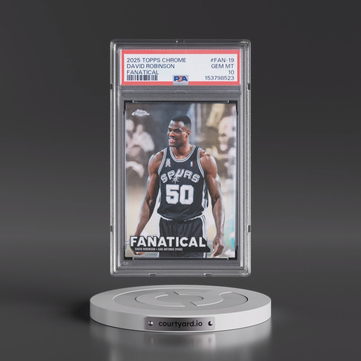2025 Topps Chrome Fanatical #FAN-19 David Robinson (PSA 10 GEM MINT)