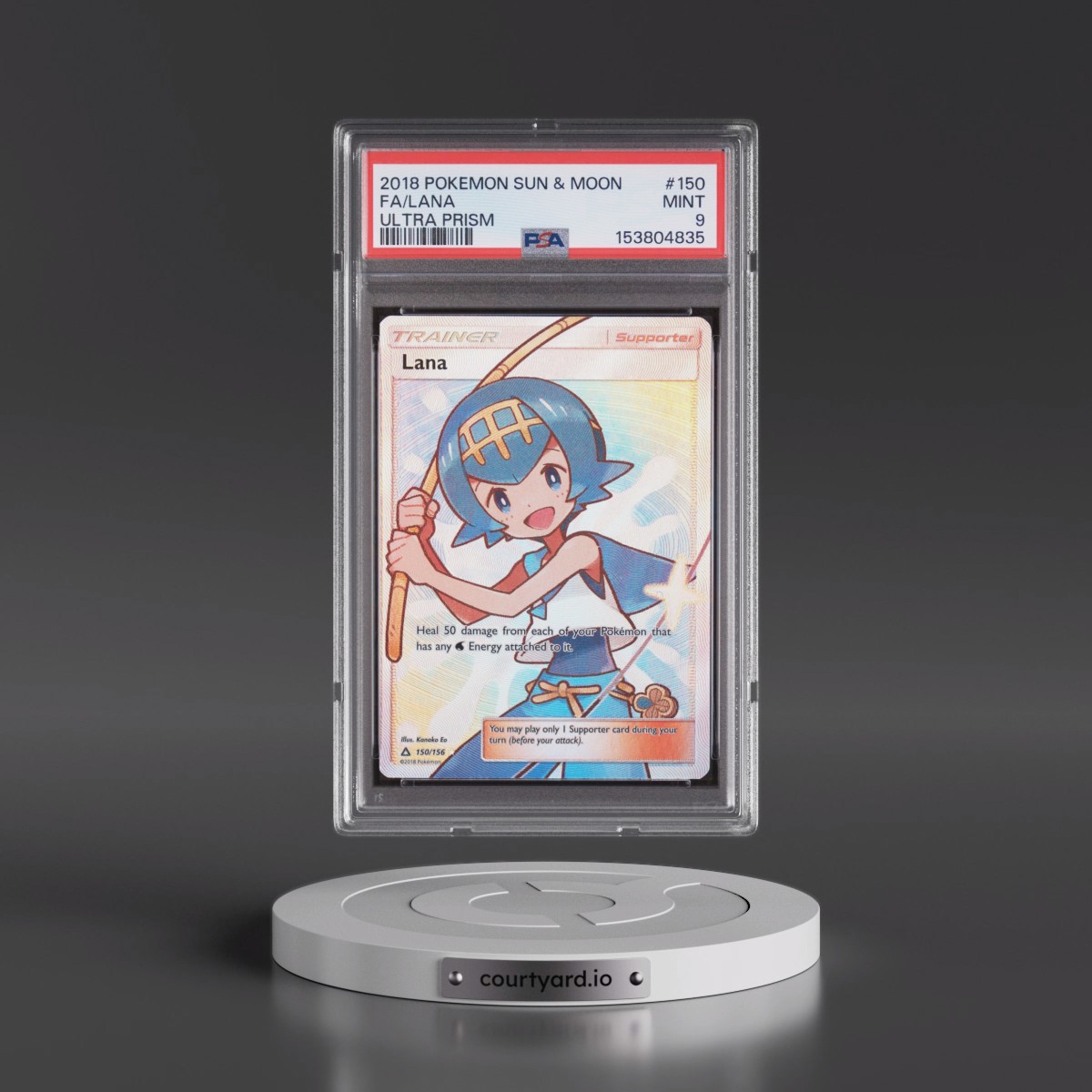 2018 Pokémon Sun & Moon Ultra Prism #150 Lana - Full Art (PSA 9 MINT)