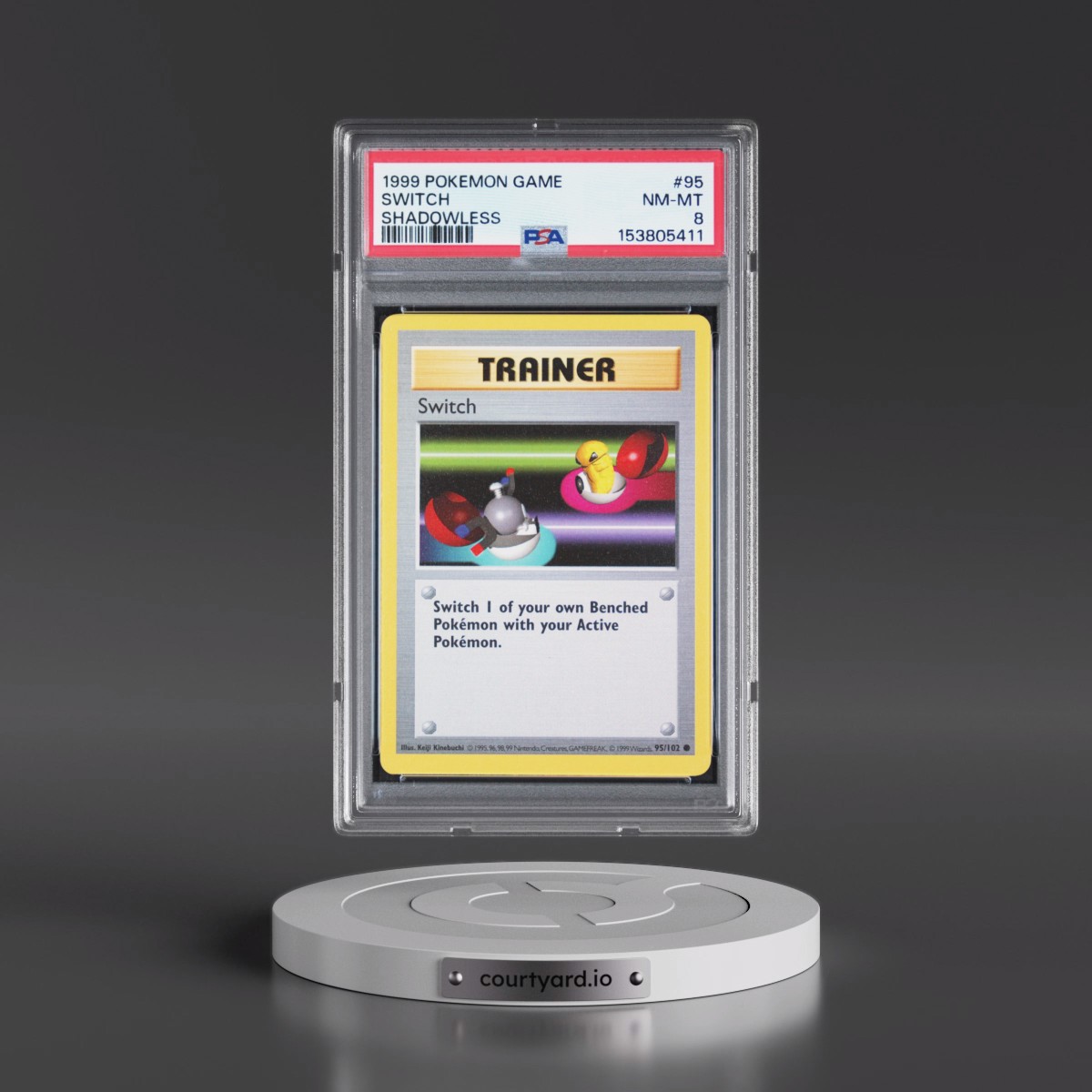 1999 Pokémon Game #95 Switch - Shadowless (PSA 8 NM-MT)