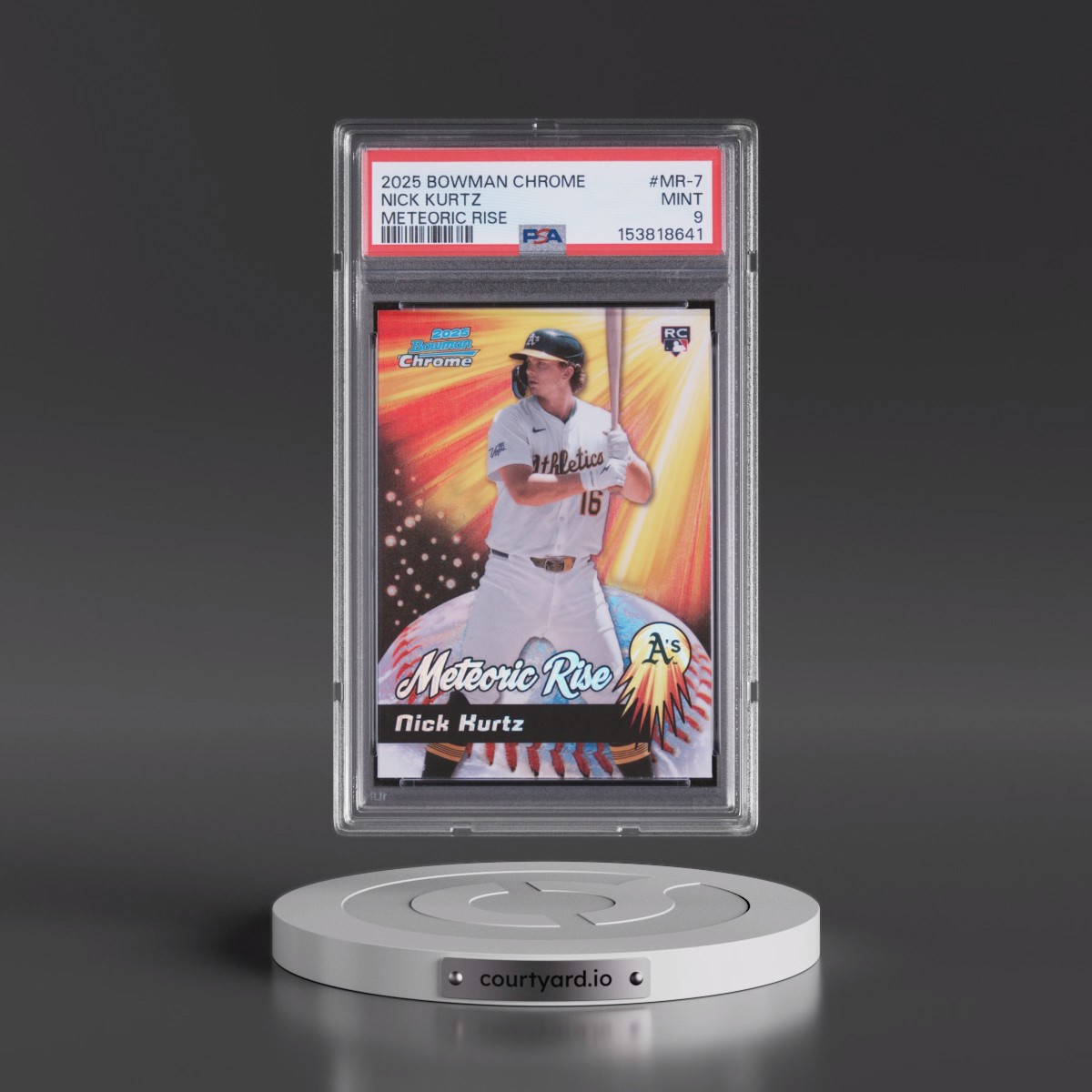 2025 Bowman Chrome Meteoric Rise #MR-7 Nick Kurtz (PSA 9 MINT)