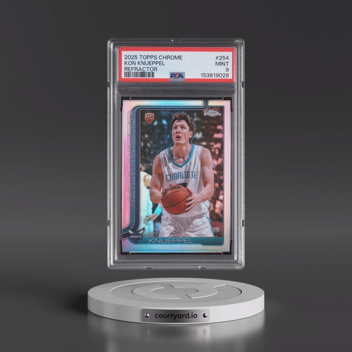 2025 Topps Chrome #254 Kon Knueppel - Refractor (PSA 9 MINT)
