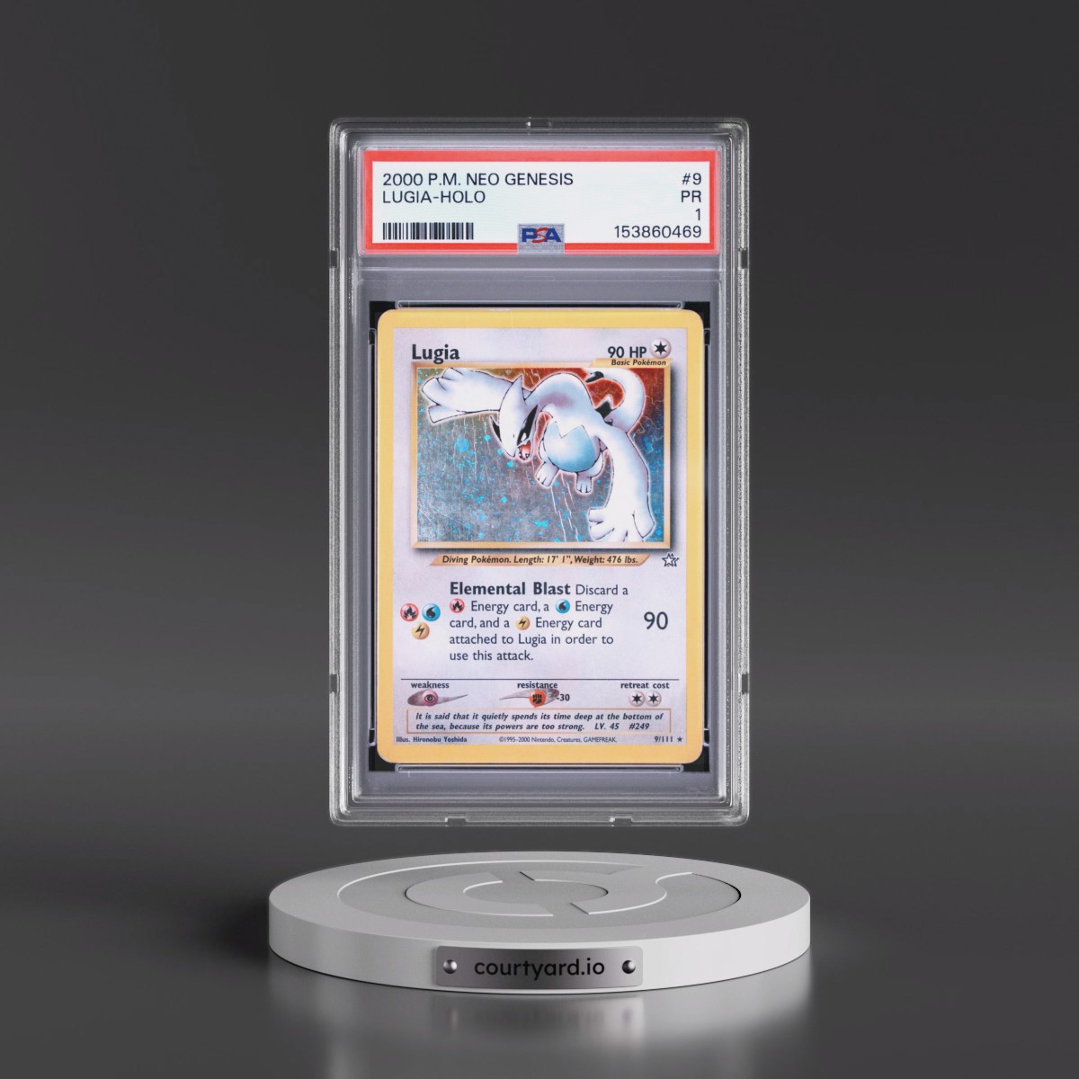 2000 Pokémon Neo Genesis #9 Lugia - Holo (PSA 1 PR)