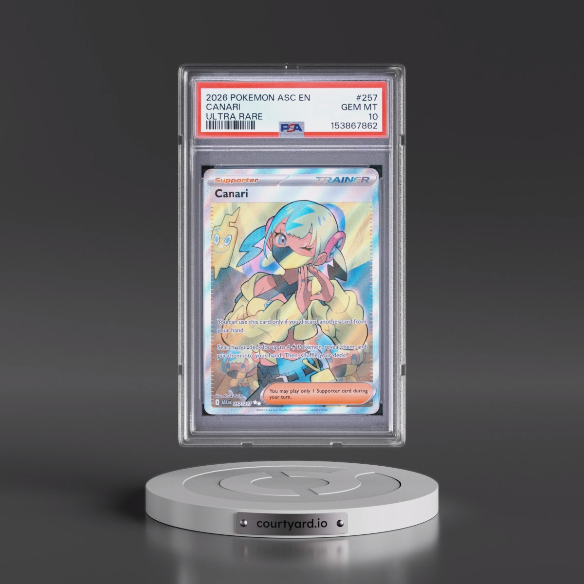 2026 Pokémon Asc EN-Ascended Heroes Canari - Ultra Rare #257 PSA 10