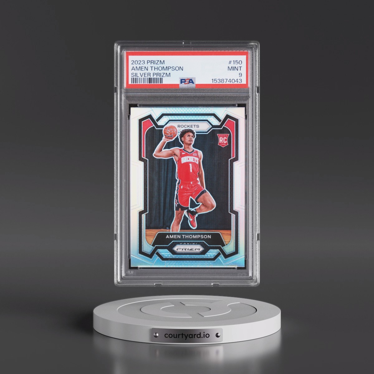 2023 Panini Prizm #150 Amen Thompson - Silver Prizm (PSA 9 MINT)