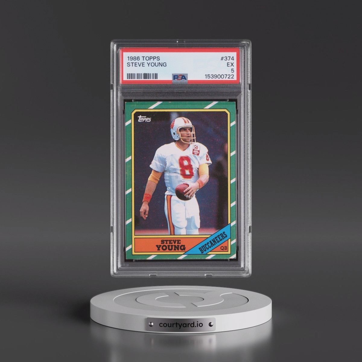 1986 Topps #374 Steve Young (PSA 5 EX)