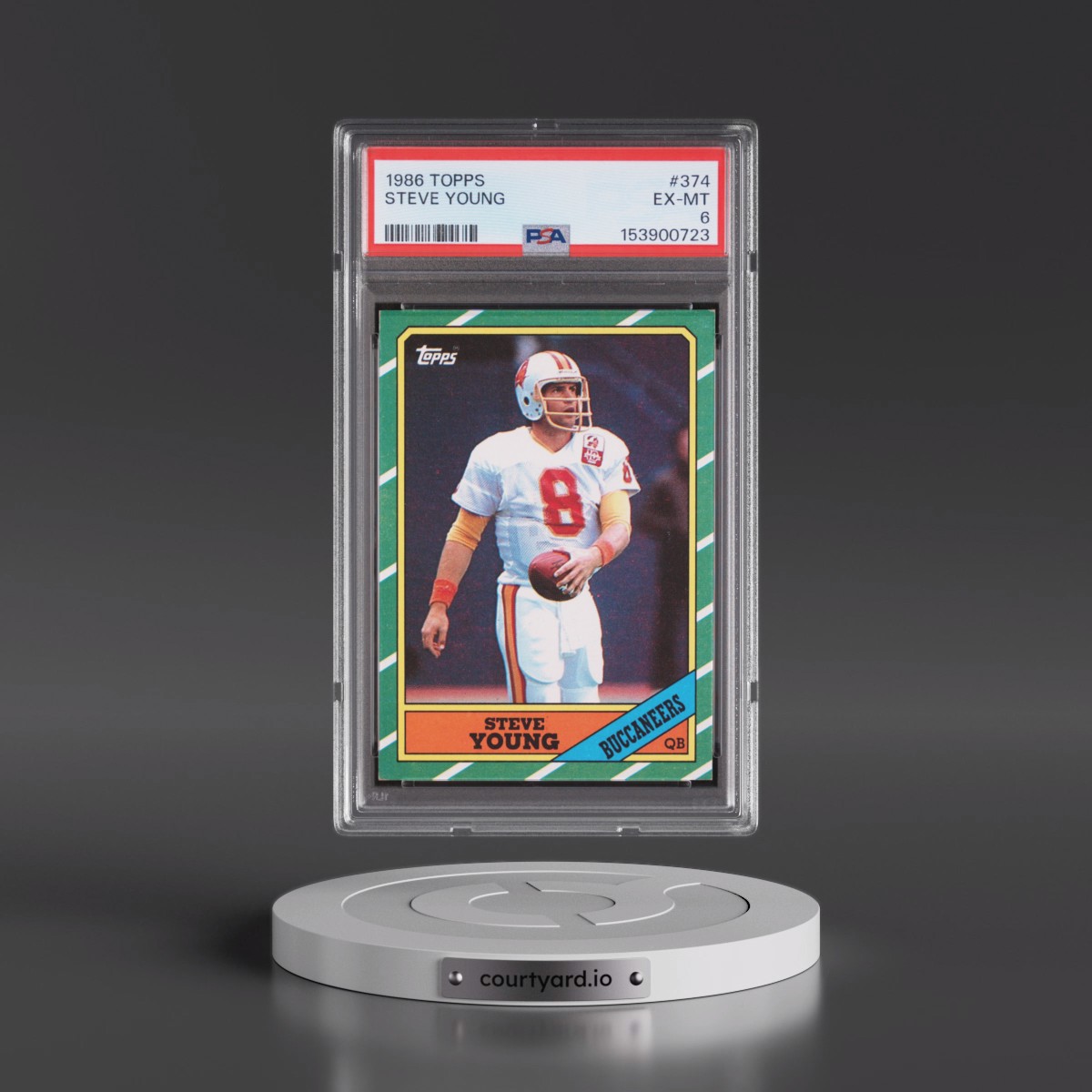 1986 Topps #374 Steve Young (PSA 6 EX-MT)