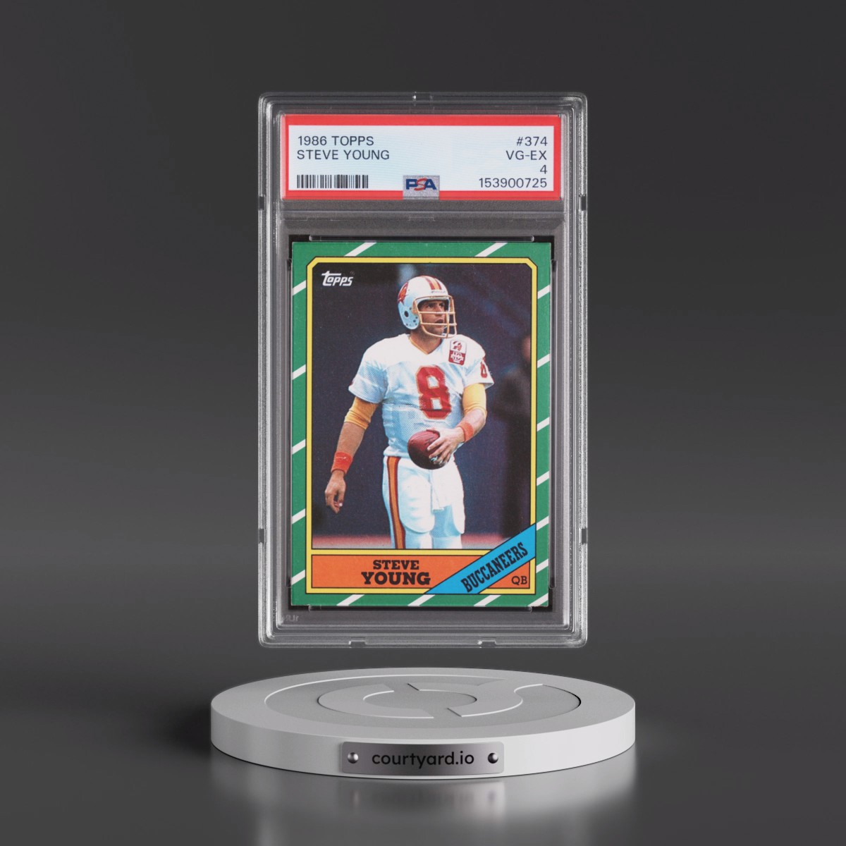 1986 Topps #374 Steve Young (PSA 4 VG-EX)