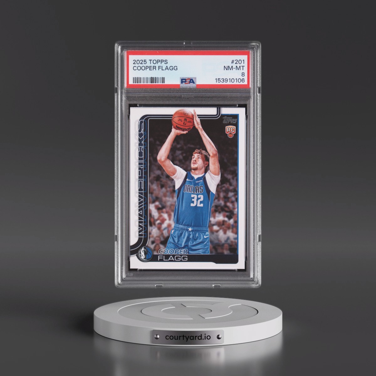 2025 Topps #201 Cooper Flagg (PSA 8 NM-MT)