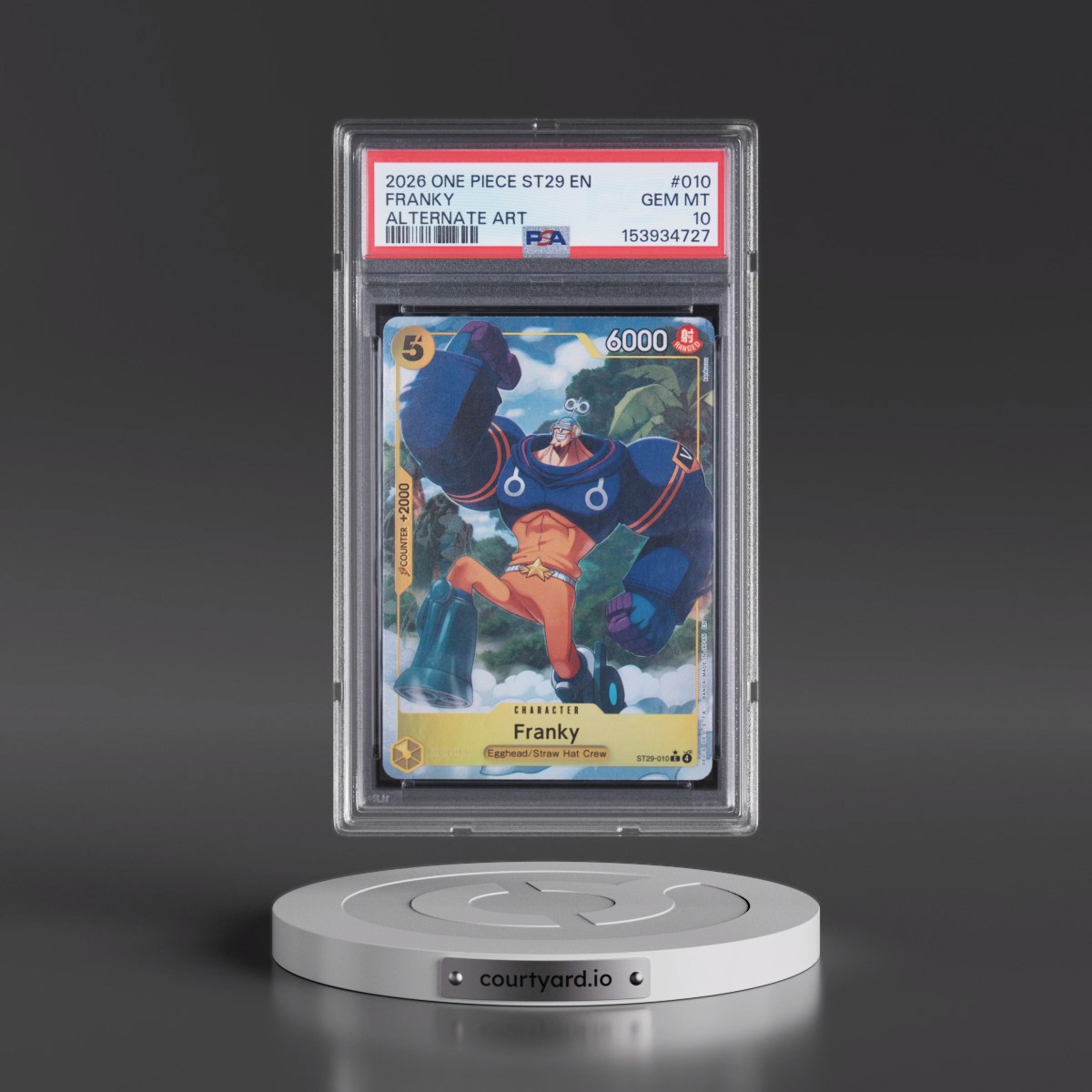 2026 One Piece Starter Deck ST29-Egghead #010 Franky - Alternate Art (PSA 10 GEM MINT)