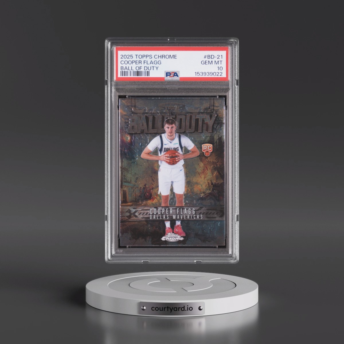 2025 Topps Chrome Ball of Duty Cooper Flagg #BD-21 PSA 10