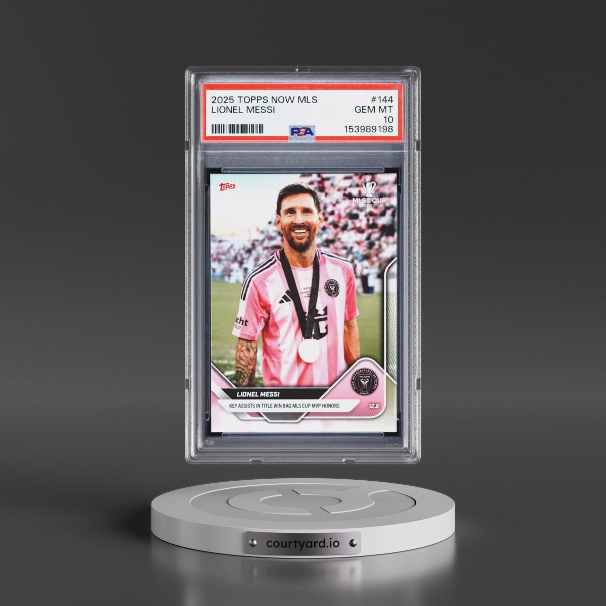 2025 Topps Now MLS #144 Lionel Messi (PSA 10 GEM MINT)