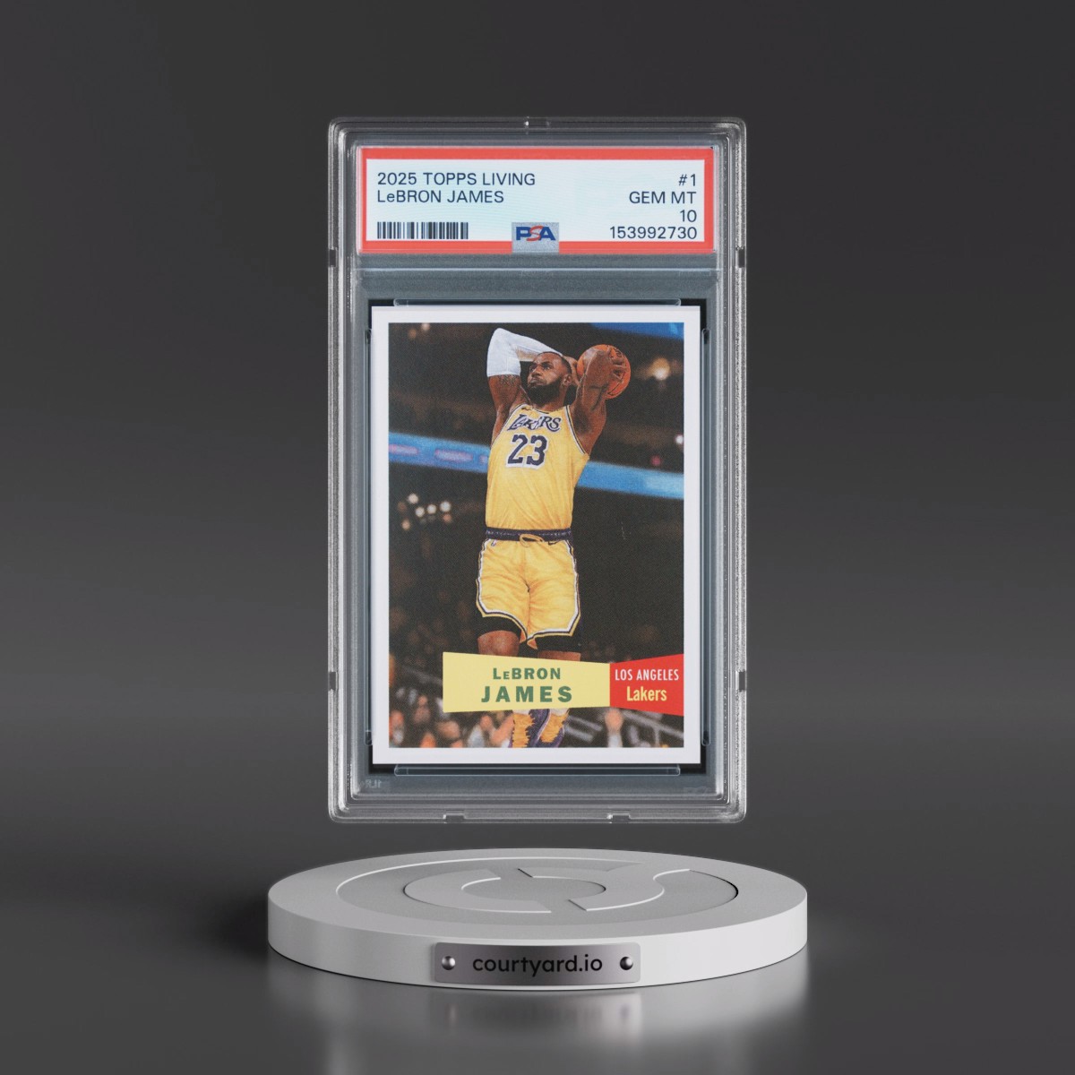 2025 Topps Living #1 LeBron James (PSA 10 GEM MINT)
