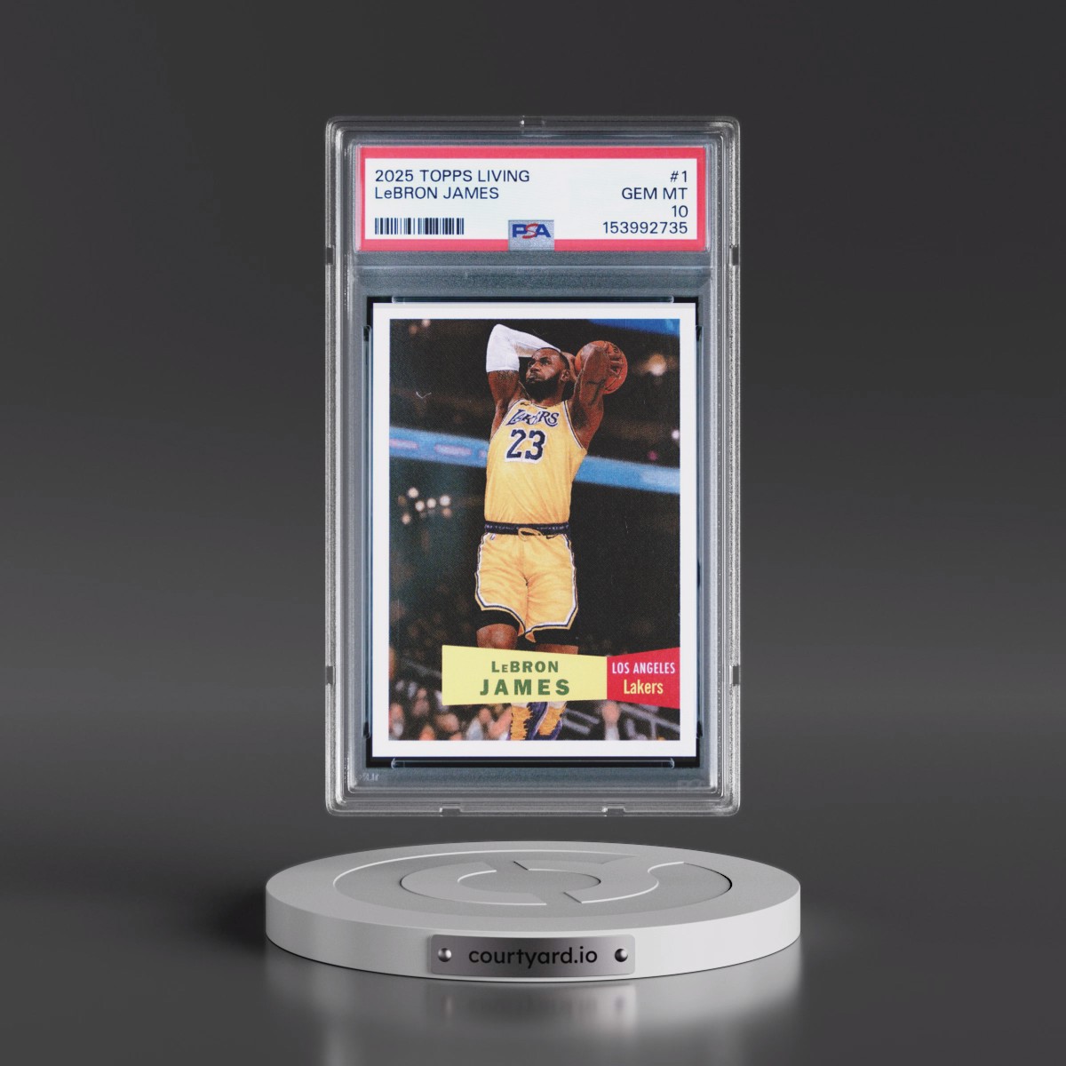 2025 Topps Living #1 LeBron James (PSA 10 GEM MINT)