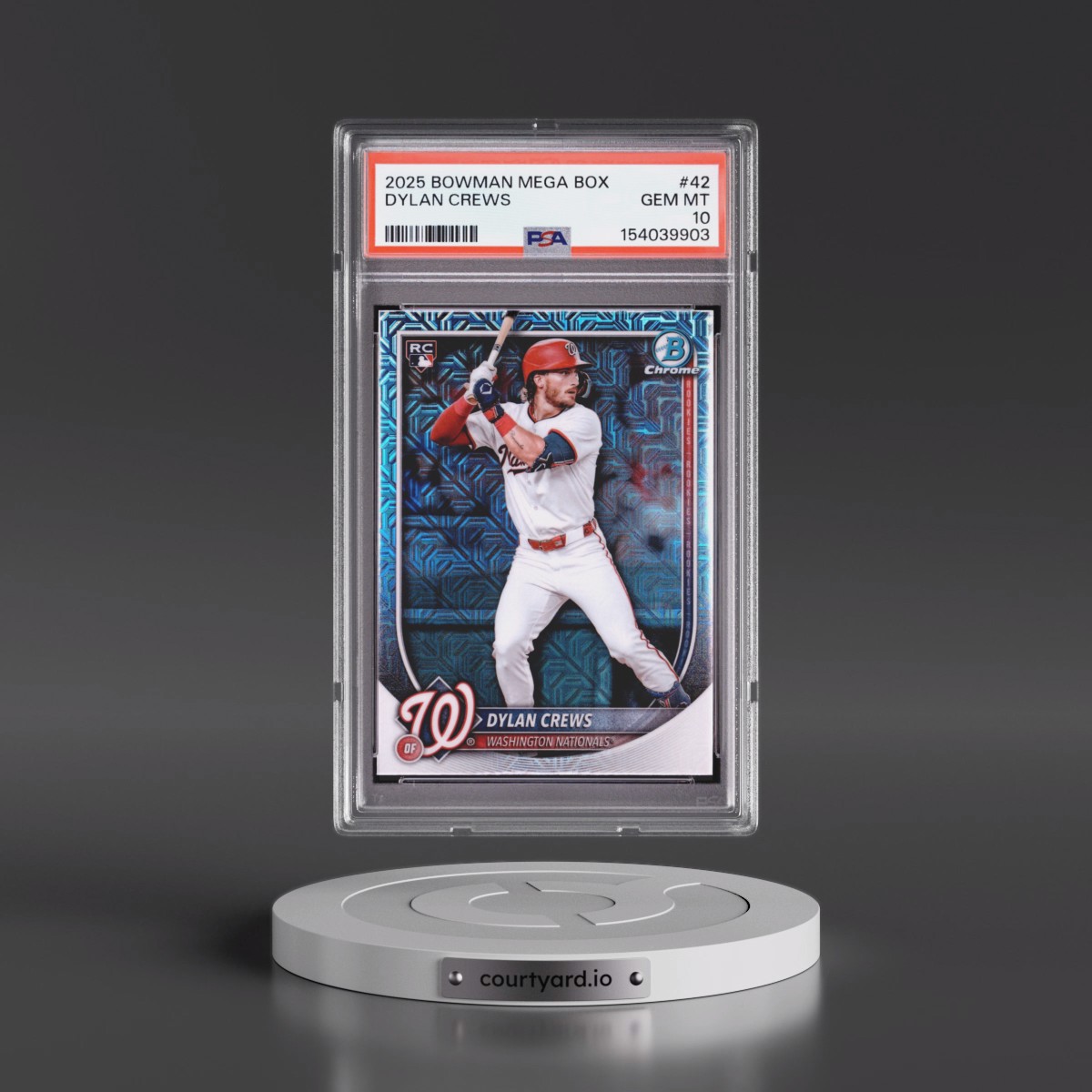 2025 Bowman Mega Box Chrome Dylan Crews #42 PSA 10