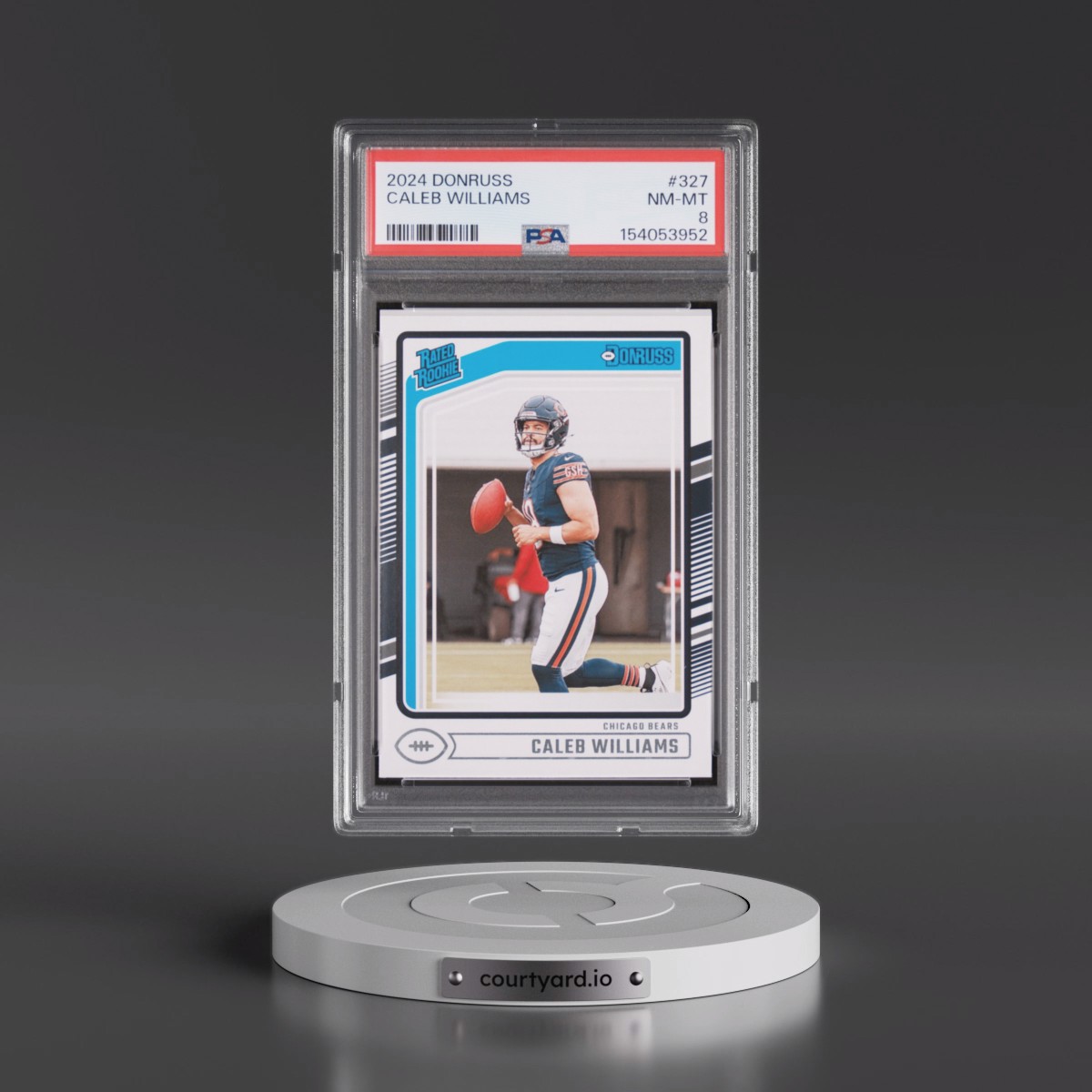 2024 Panini Donruss #327 Caleb Williams (PSA 8 NM-MT)